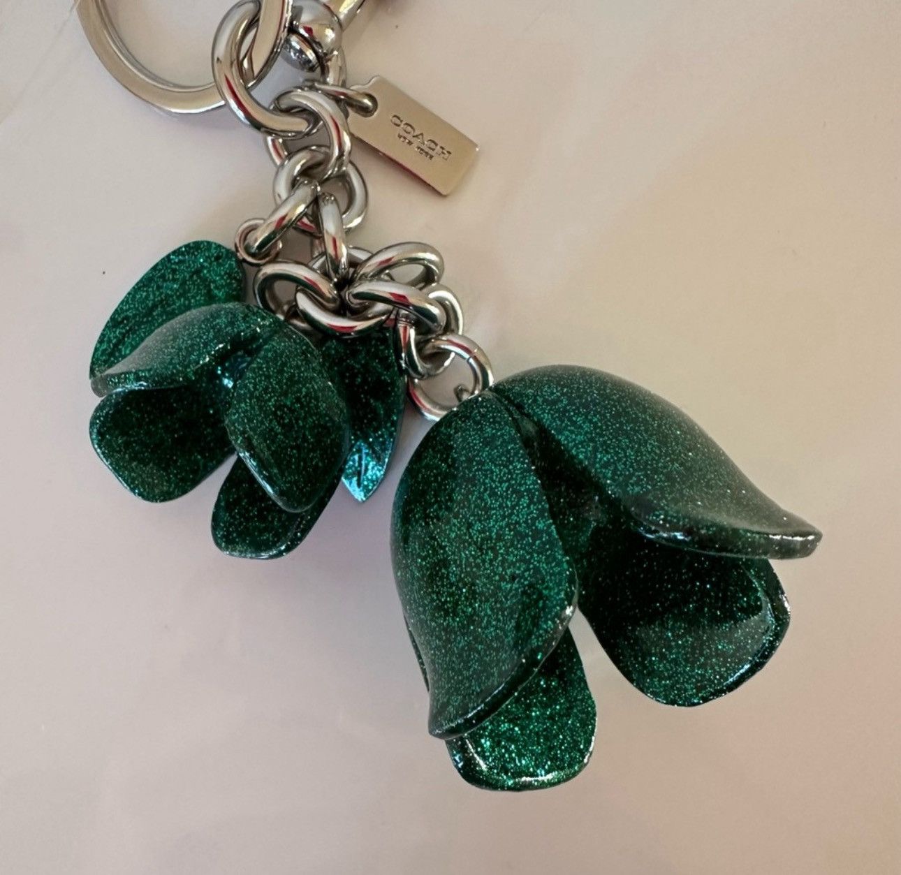Coach Coach New York Green Flower Keychain Size ONE SIZE - 6 Thumbnail