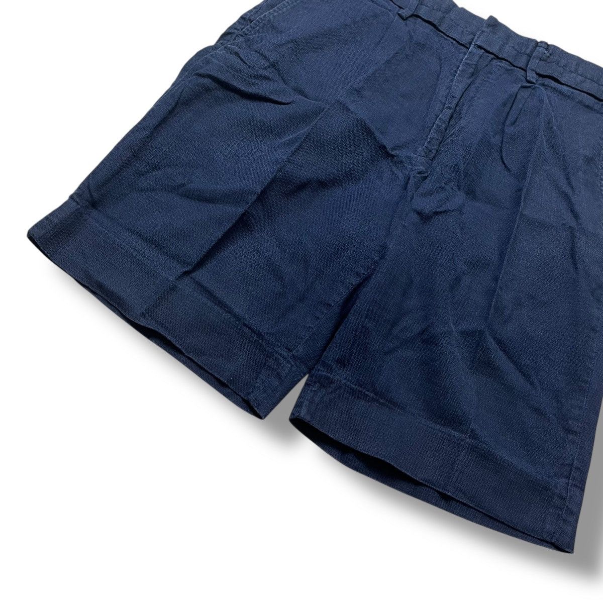 Kapital GLOBAL WORK Linen Shorts – Navy / Kapital/CDG/Hermes Style Size US 31 - 2 Thumbnail