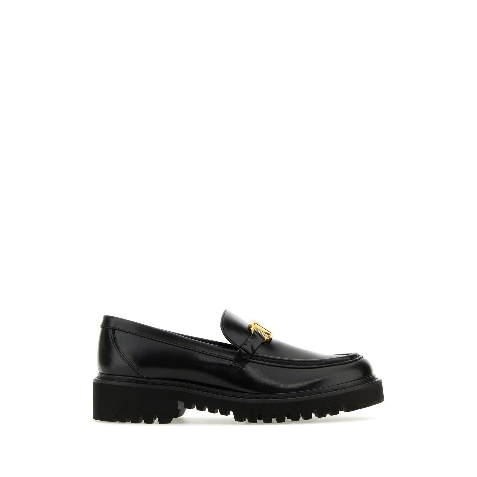 VALENTINO GARAVANI Black Leather Loafers New & Authentic (Wo