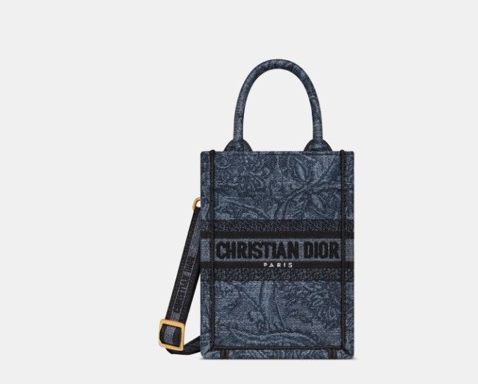 Dior o1w1db10425 S5555CE Size: OS / Book Tote Bag in Denim Blue Size ONE SIZE - 2 Thumbnail