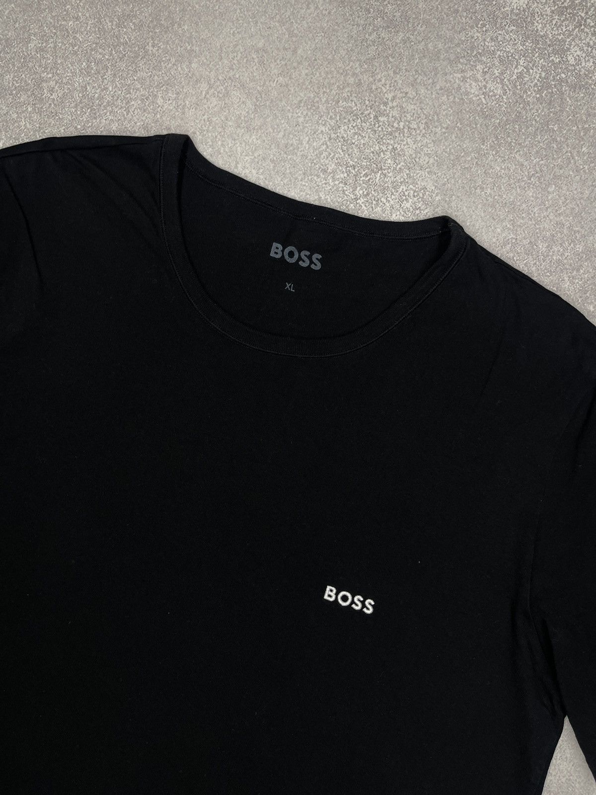 Hugo × Hugo Boss Mens Hugo Boss Basic Black T Shirt Size L/XL Size US XL / EU 56 / 4 - 4 Thumbnail