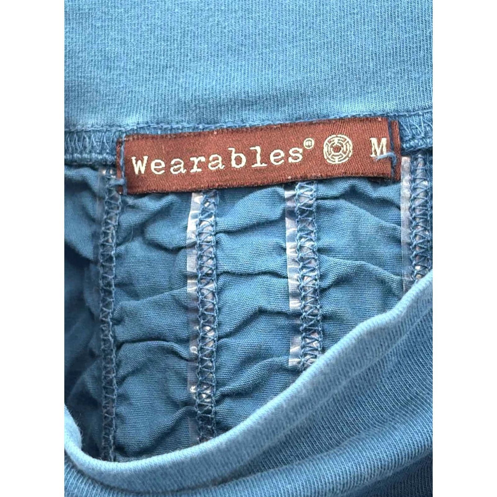 Vintage Pre-Owned Wearables Blue Size Medium Pull On Mini Skirt Size 32" / US 10 / IT 46 - 3 Thumbnail
