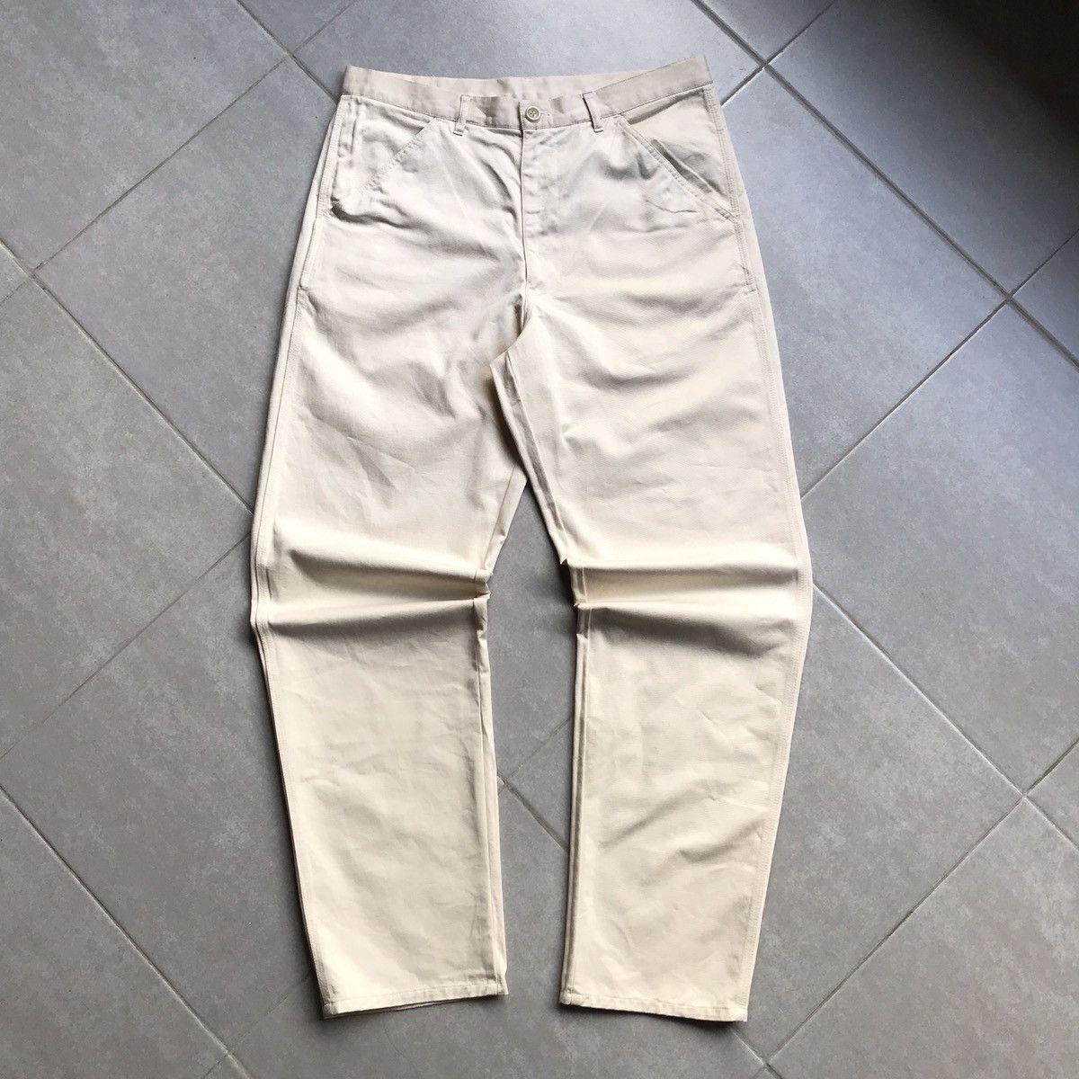 Comme des Garcons SHIRT Comme des Garcons Shirt Beige Trouser Size US 34 / EU 50 - 1 Thumbnail