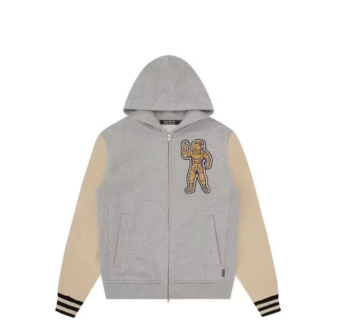 Billionaire Boys Club BBC Leather Sleeve Zip Hoodie