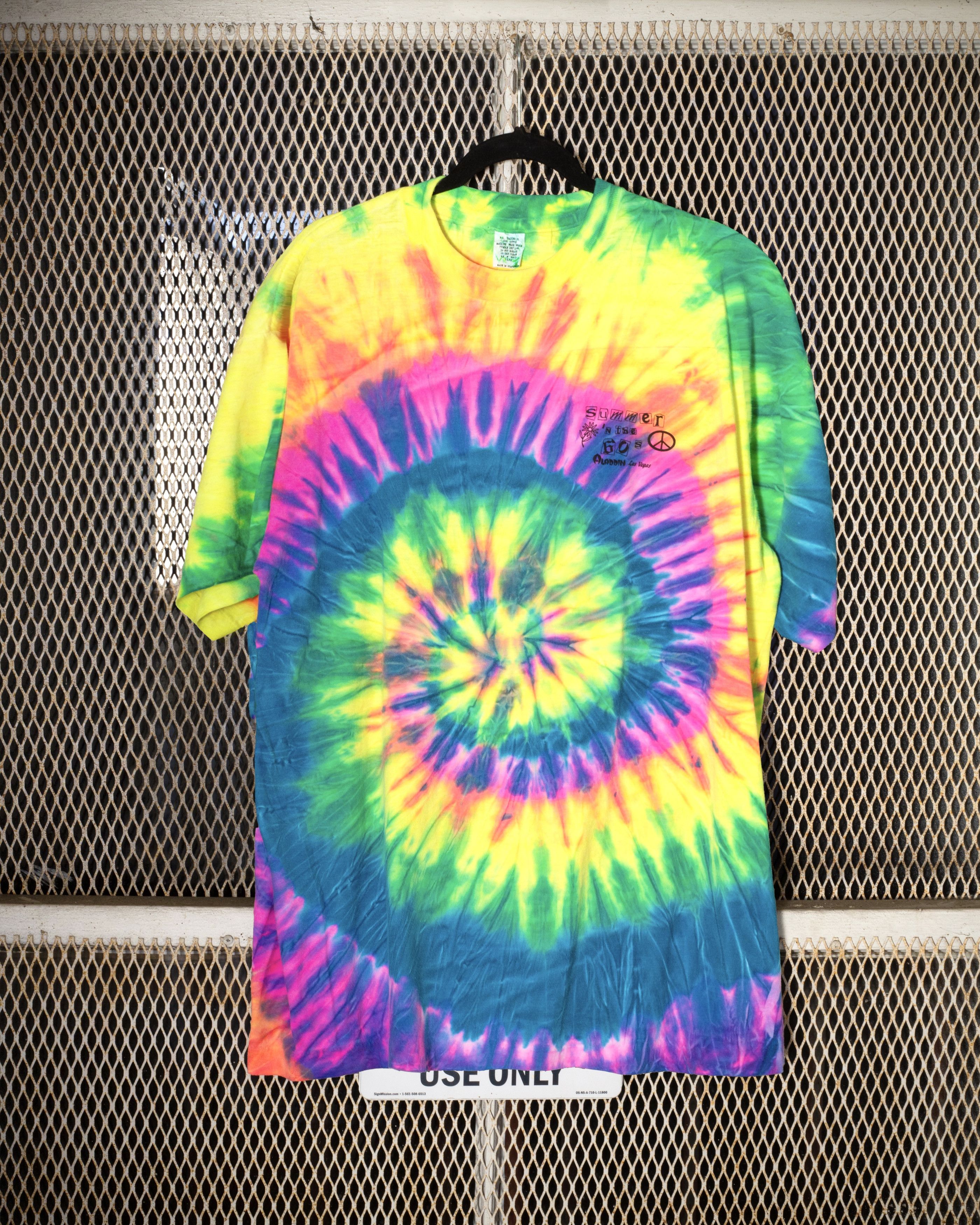 Vintage Vintage Tie-dye Las Vegas Single Stitch Tee Size US XL / EU 56 / 4 - 1 Thumbnail