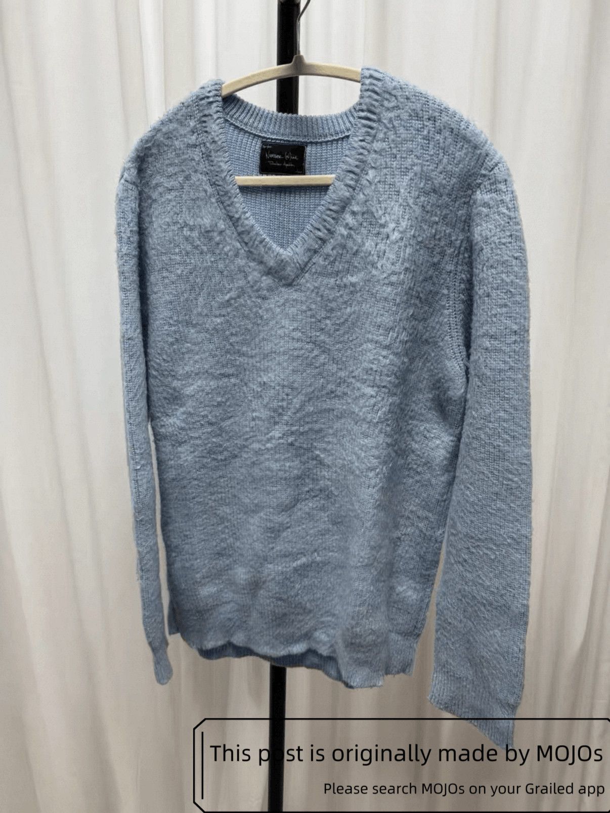 Number (N)ine grunge v-neck sweater by number nine | Grailed