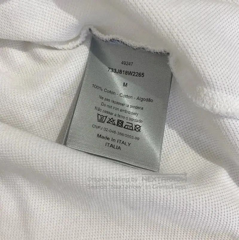 Dior Dior White Men's Polo Shirt . Size US M / EU 48-50 / 2 - 5 Thumbnail