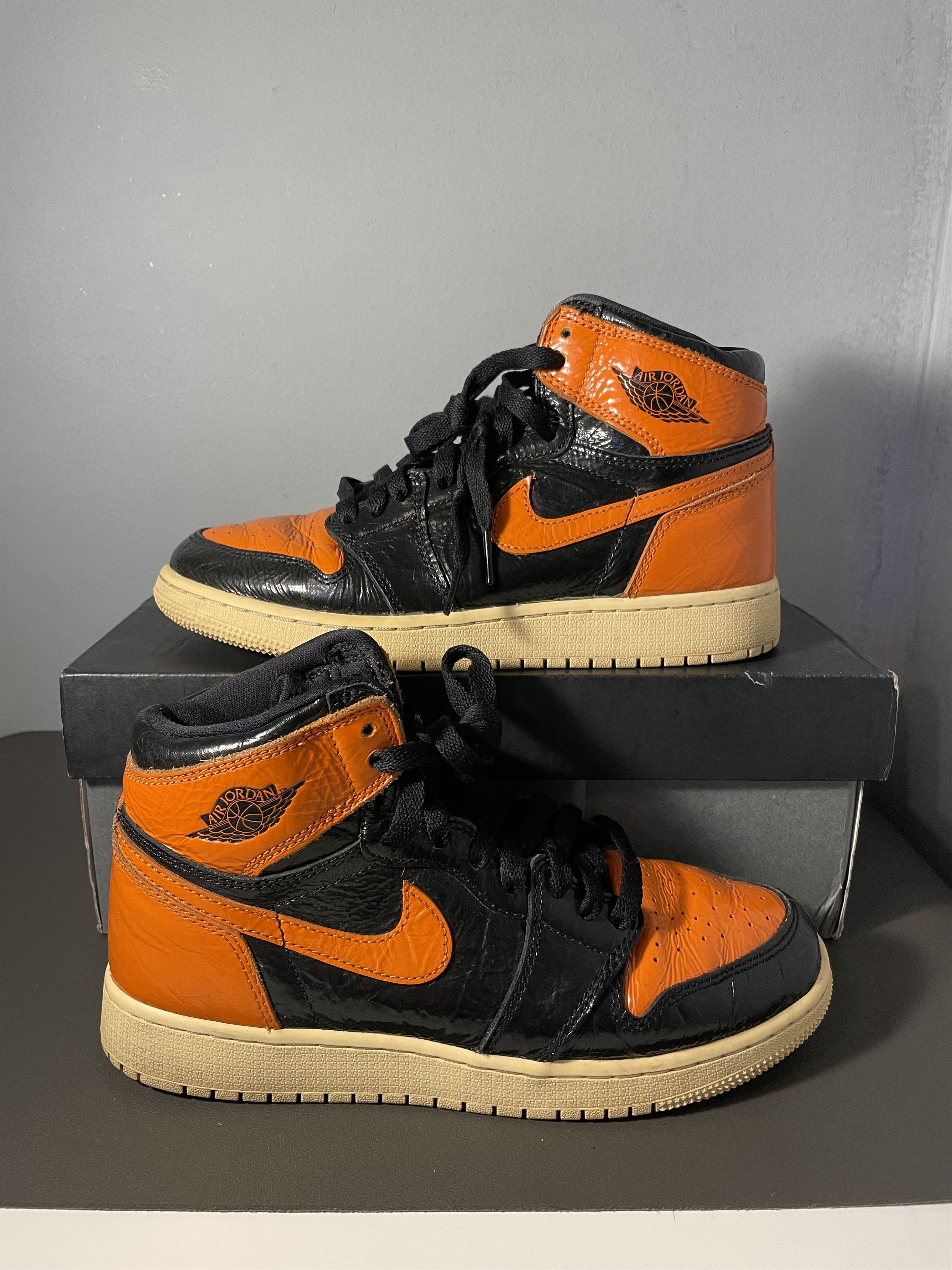 Sz 5.5y / 7W - Air Jordan 1 High GS Shattered Backboard 3.0