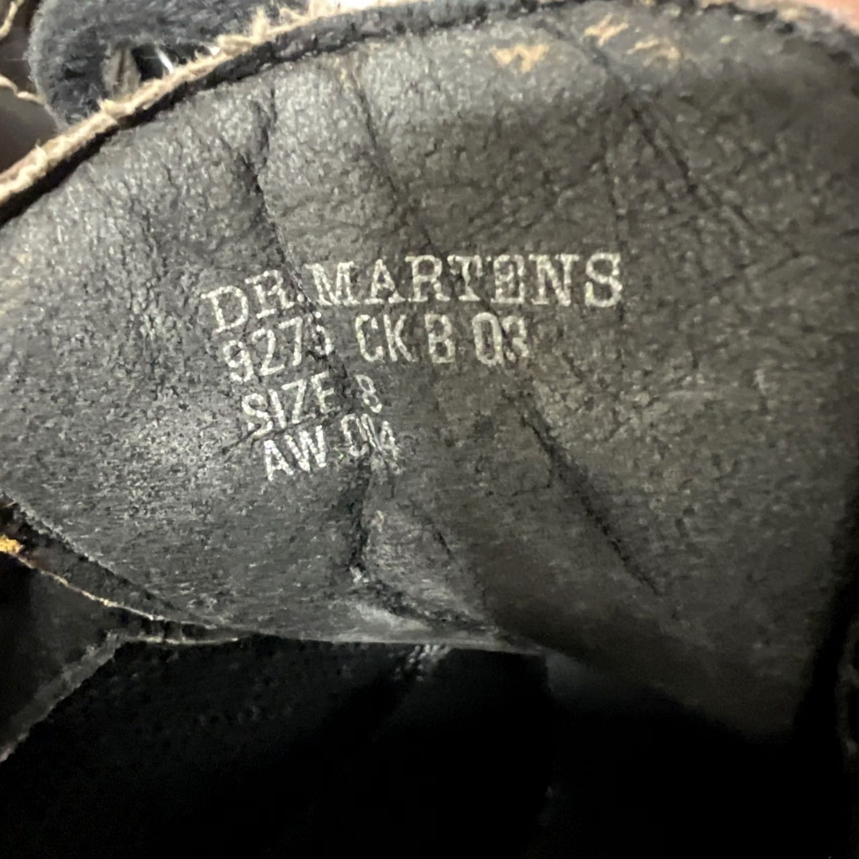 Dr. Martens VINTAGE Dr Martens 8275 Brown Leather Boots Men’s Size 8 US 6 UK Brown England Combat Lace Up Round Toe Leather Outsole 2004 Mens Size US 6 / EU 39 - 4 Thumbnail