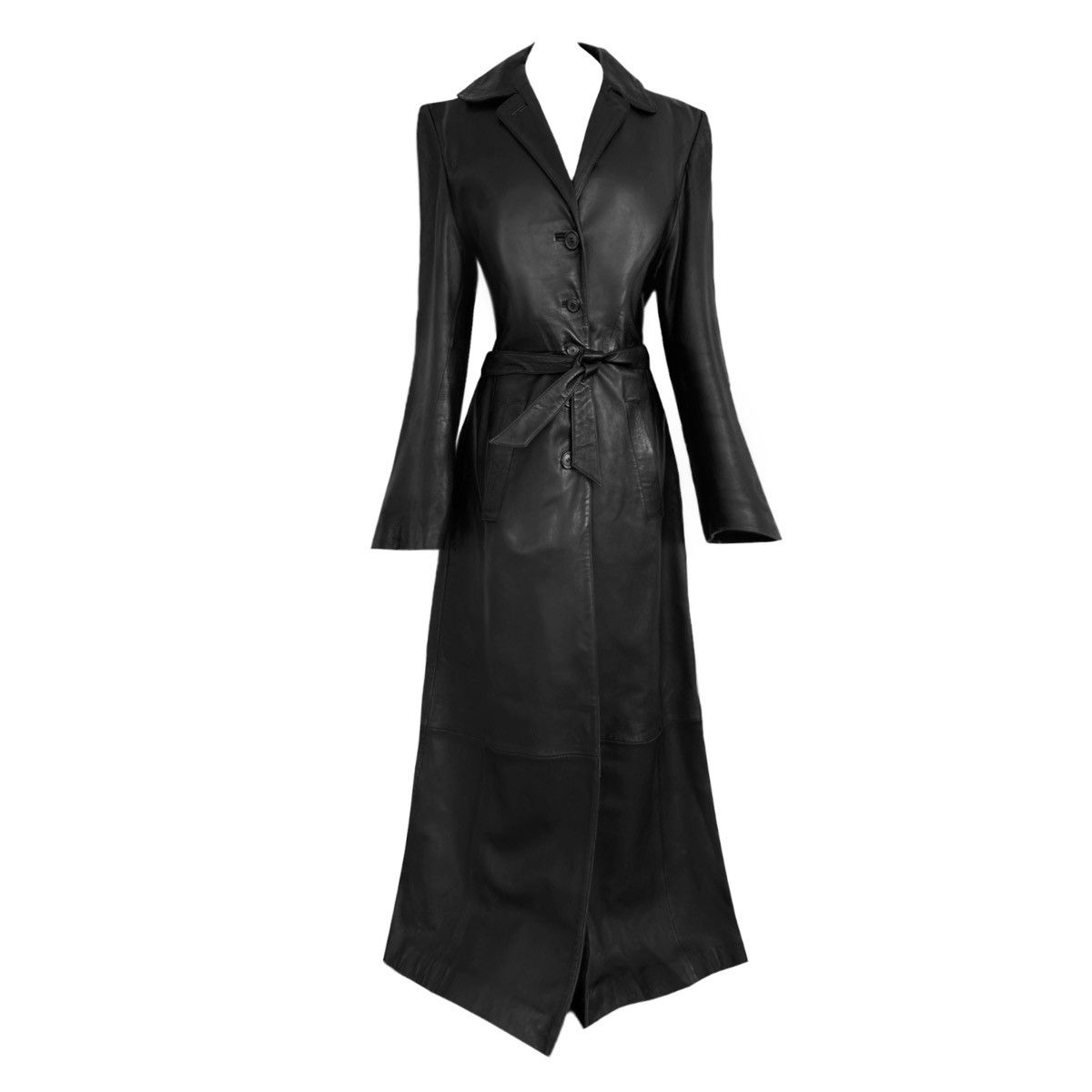 Vintage Iconic super long matrix leather coat Size M / US 6-8 / IT 42-44 - 2 Thumbnail