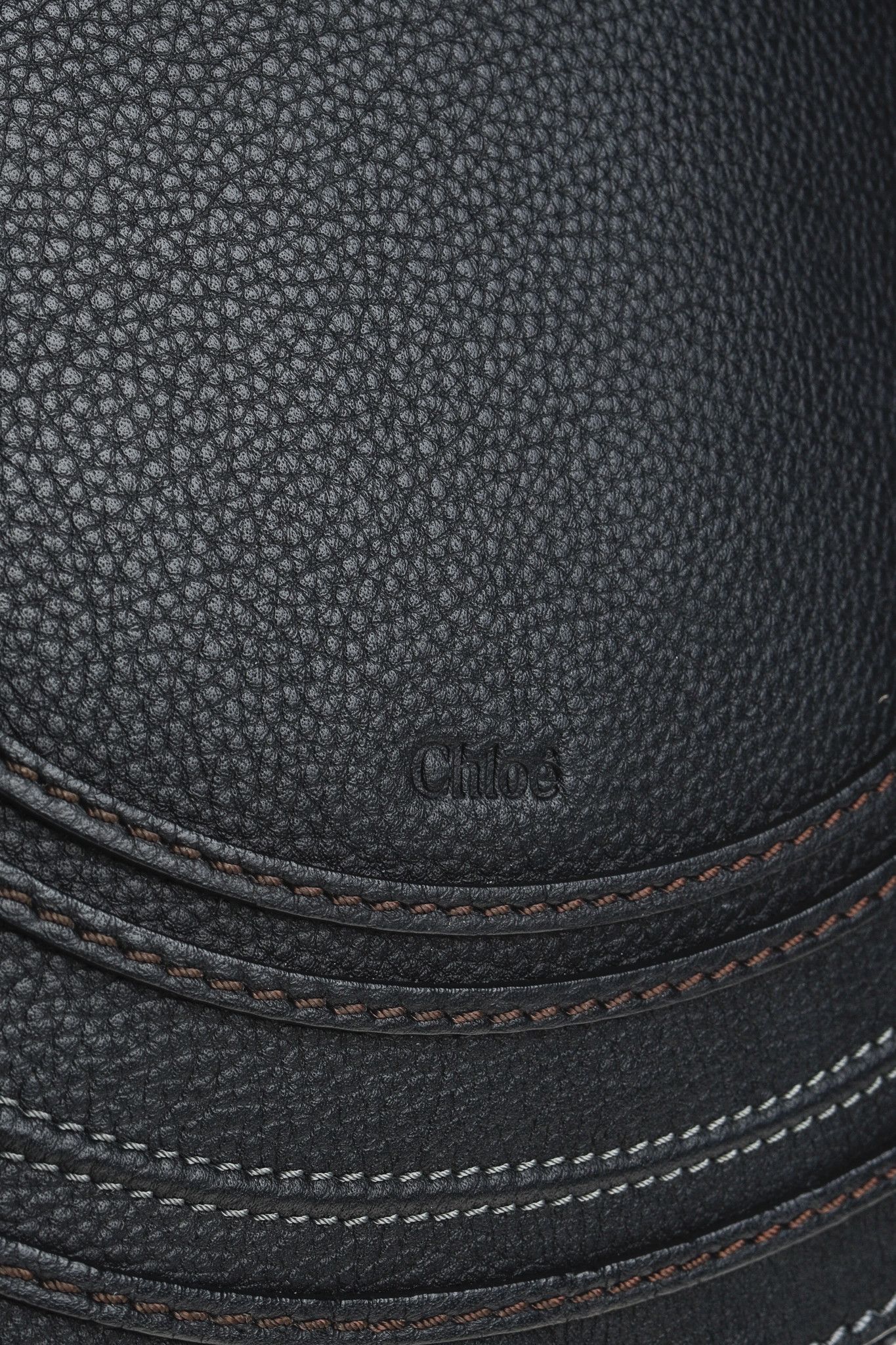 Chloe Chloe Marcie Leather Topstitch Cross-Body Saddle Bag Size ONE SIZE - 11 Thumbnail