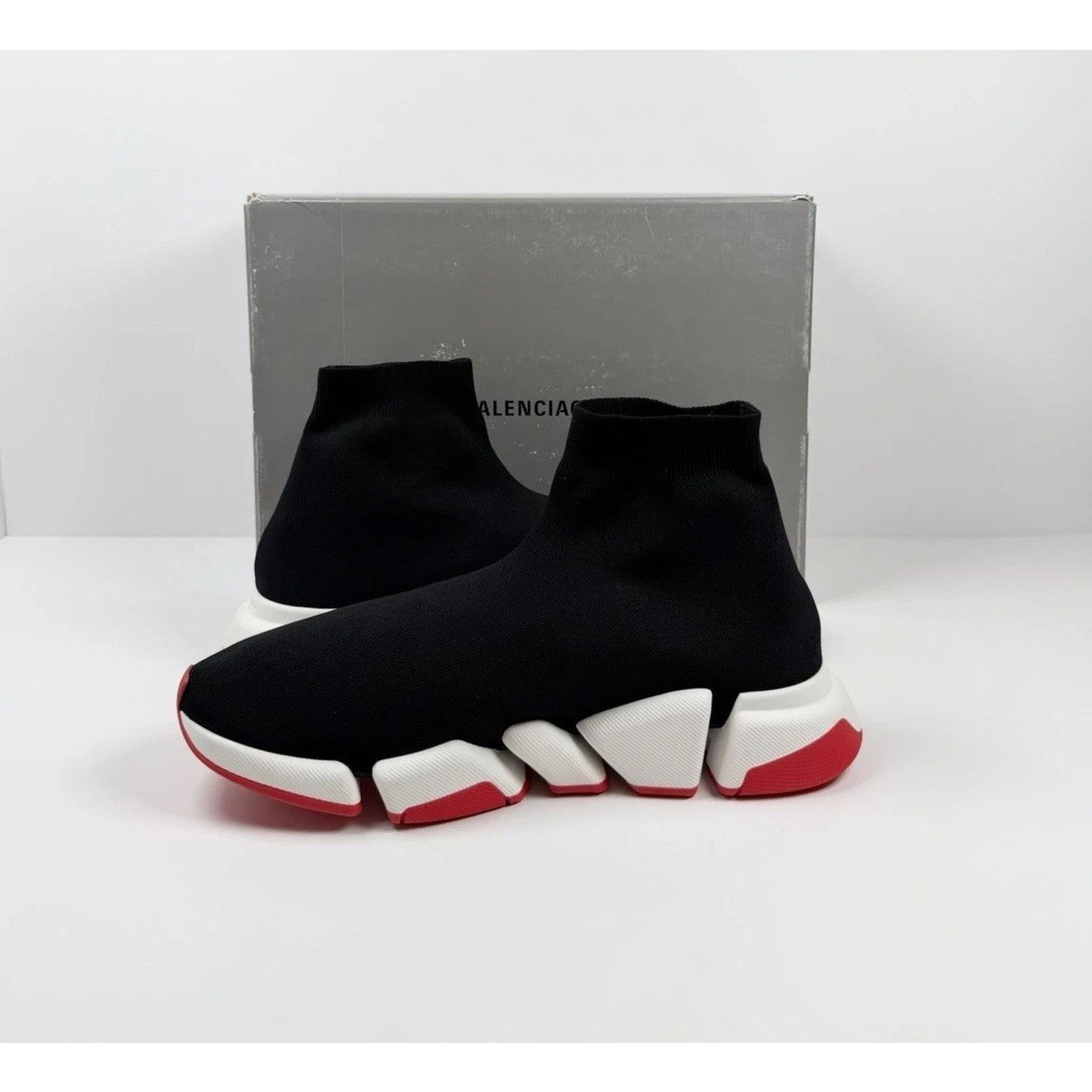 Balenciaga Size 46EU/13US - Balenciaga Speed Triple Black Red NEW! Size US 13 / EU 46 - 6 Thumbnail
