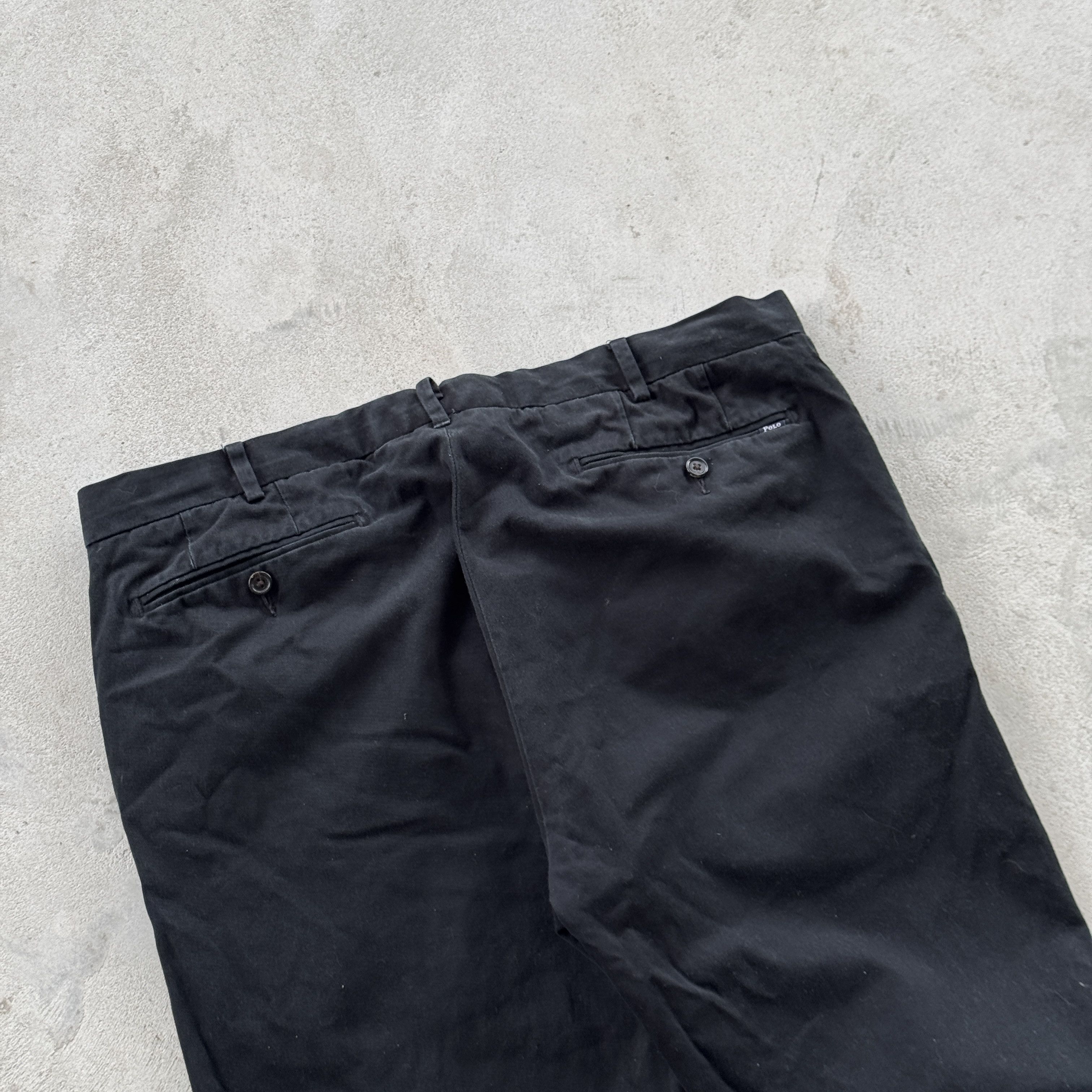 Polo Ralph Lauren Polo Ralph Lauren Black Cotton Chino Pants Men Trousers Size US 36 / EU 52 - 4 Thumbnail