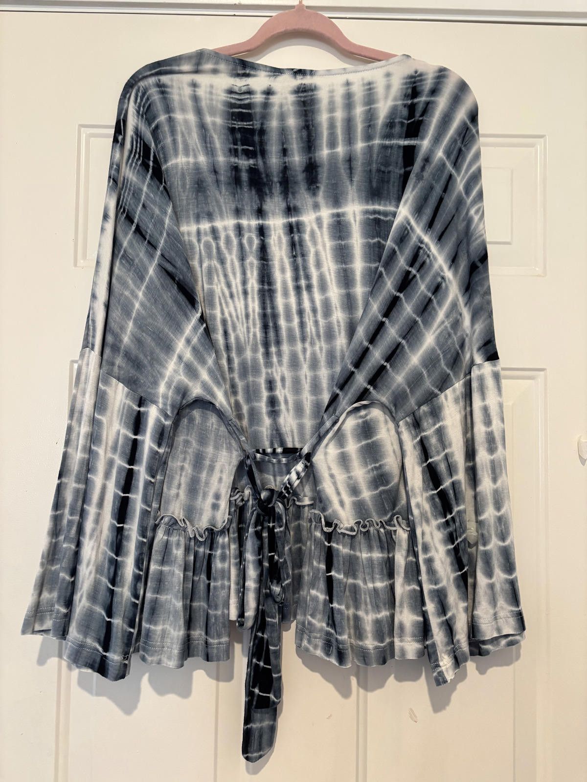 Other POL blue tie dye stretchy cardigan oversized S #3239 Size S / US 4 / IT 40 - 2 Thumbnail