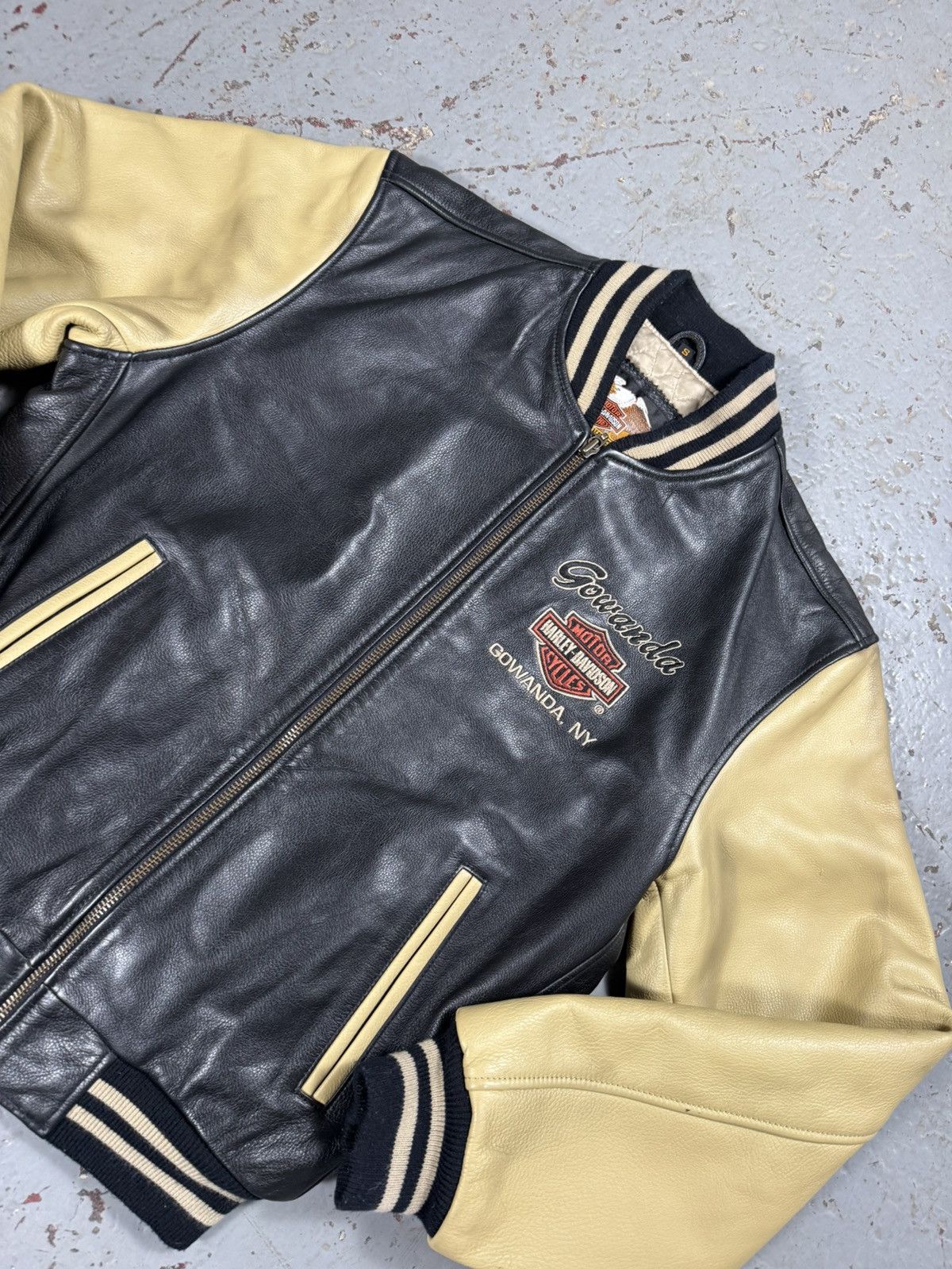 Harley Davidson Insane Vintage Harley Davidson Leather 2 Tone Classic Jacket Size US M / EU 48-50 / 2 - 3 Thumbnail