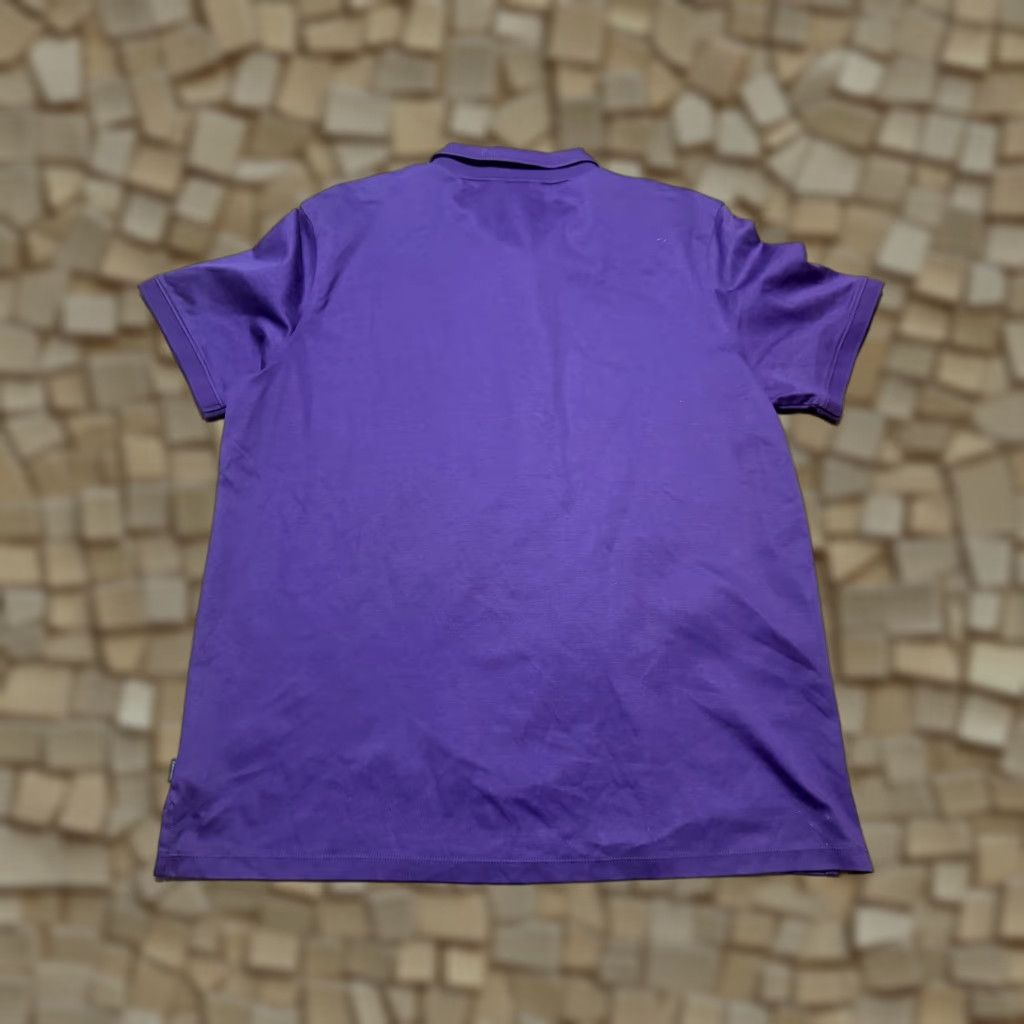Calvin Klein Calvin Klein Shirt, Polo Short Sleeve Shirt, Men's XL, Purple, Button, Cotton, Casual, Golf, 3/4 Button, Regular, Knit? Size US XL / EU 56 / 4 - 1 Thumbnail