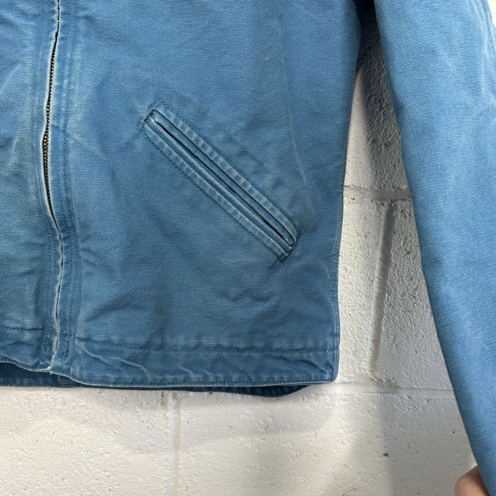 Carhartt Y2K Carhartt Sherpa-Lined Hooded Detroit Jacket “Blue Topaz” Size S / US 4 / IT 40 - 4 Thumbnail