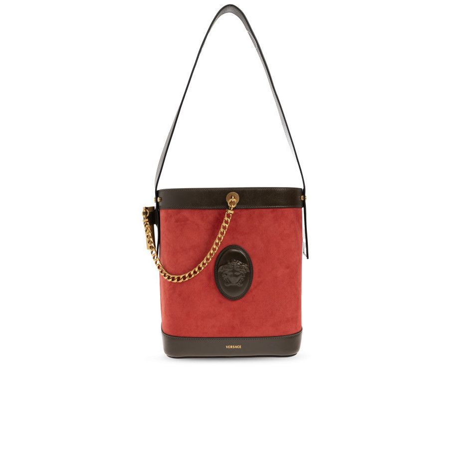 Versace VERSACE Pivot Small Red Leather Shoudler Bag New & Authentic Size ONE SIZE - 1 Thumbnail