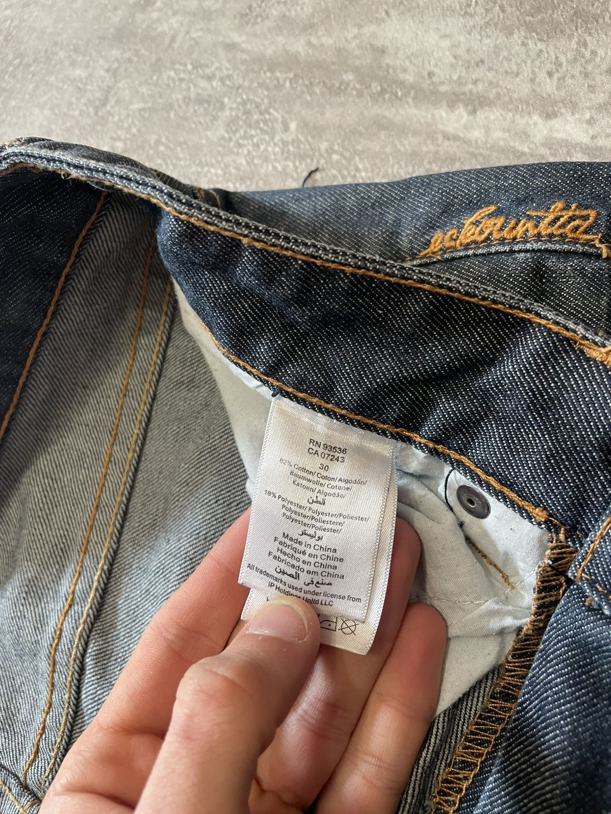 Ecko Unltd. × Vintage Vintage Ecko Unltd. Embroidered Logo Rap Denim Shorts Size US 30 / EU 46 - 11 Thumbnail