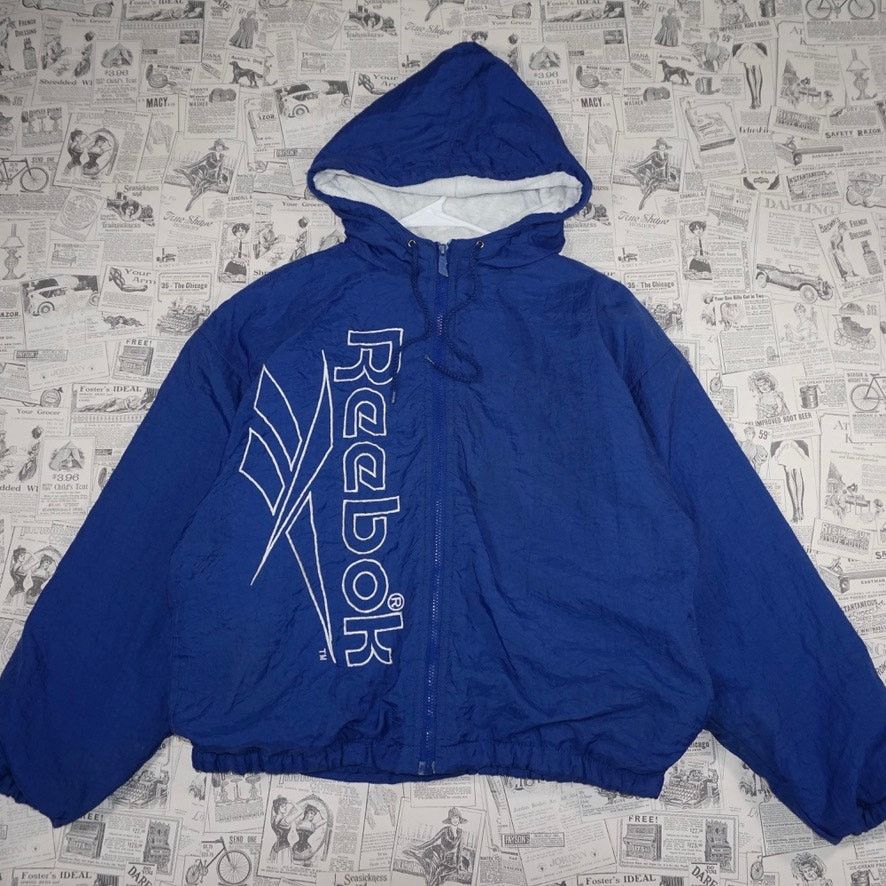 Reebok Small - Vintage Reebok puffer big logo embroider 90s jacket Size US S / EU 44-46 / 1 - 1 Thumbnail