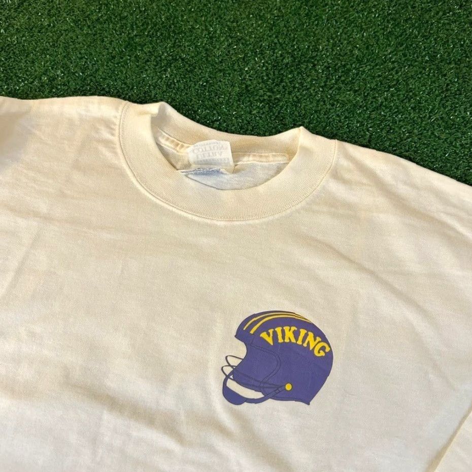 Gildan Gildan Minnesota Vikings Long Sleeve T-Shirt Football Graphic Tee Mens XXL Size US XXL / EU 58 / 5 - 2 Thumbnail