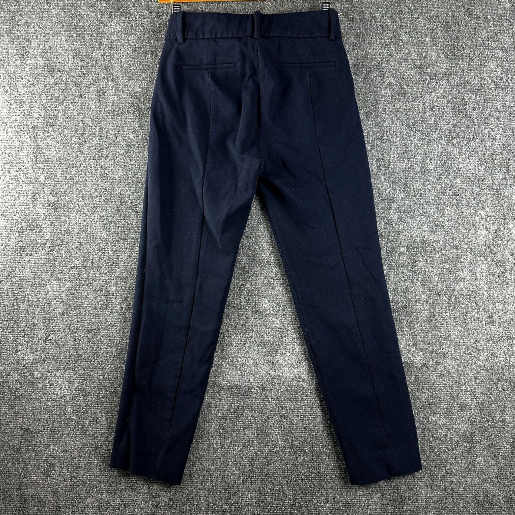 J.Crew J.CREW Pants Womens 2 Cameron Blue Stretch Flat Front Zip Fly Pockets Cropped Size 26" / US 2 / IT 38 - 6 Thumbnail