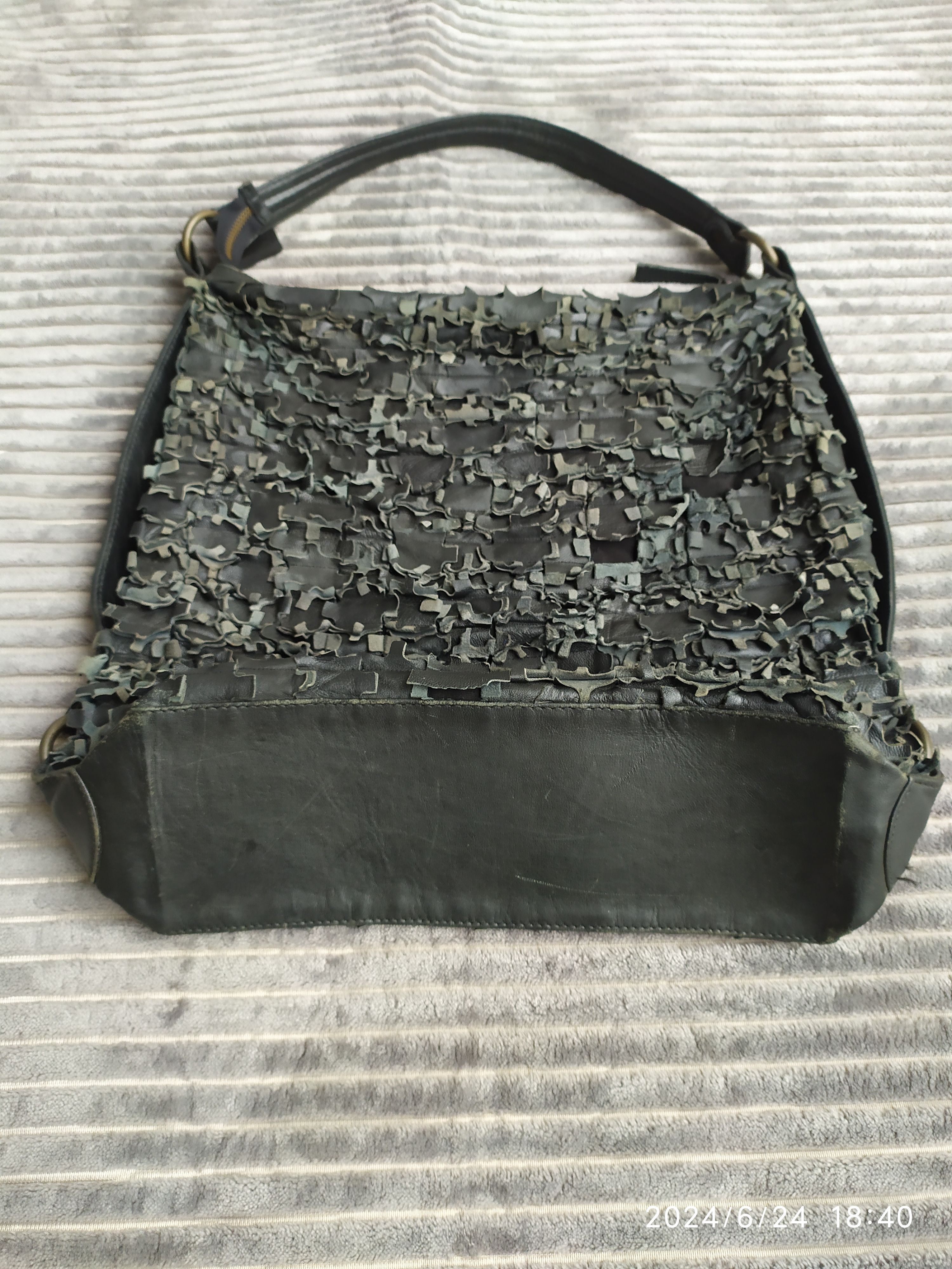 If Six Was Nine × Japanese Brand × Leather Vintage Japanese brand Leather Shoulder Bag Tote Bag Unisex Size ONE SIZE - 3 Thumbnail