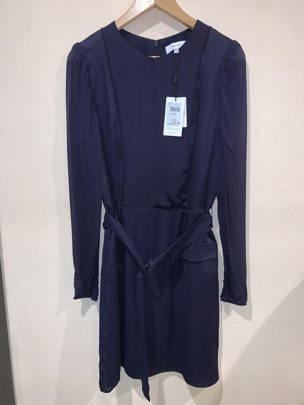 Reiss REISS NWT SOFT BELTED NAVY BLUE DRESS Size 8 Size M / US 6-8 / IT 42-44 - 2 Thumbnail