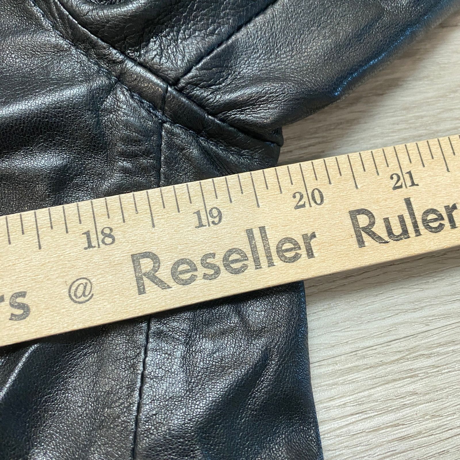 VTG Ralph Lauren Leather Jacket Women's 8 Biker Y2K Matrix