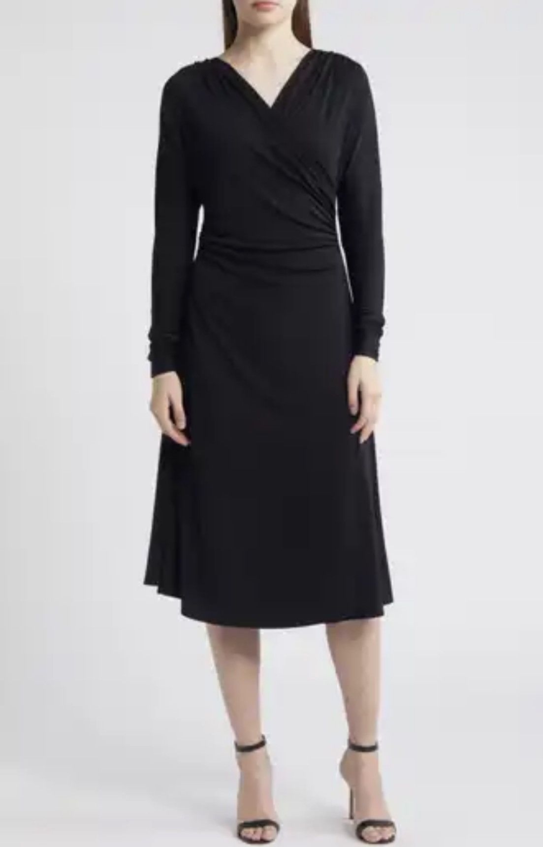 DKNY DKNY Long Sleeve Maxi Dress Black Colour Size M / US 6-8 / IT 42-44 - 1 Thumbnail