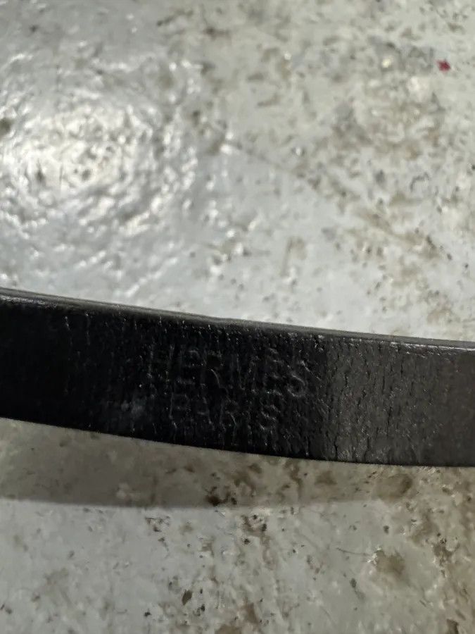 Hermes Hermes Behapi Black Leather Bracelet Size ONE SIZE - 5 Thumbnail