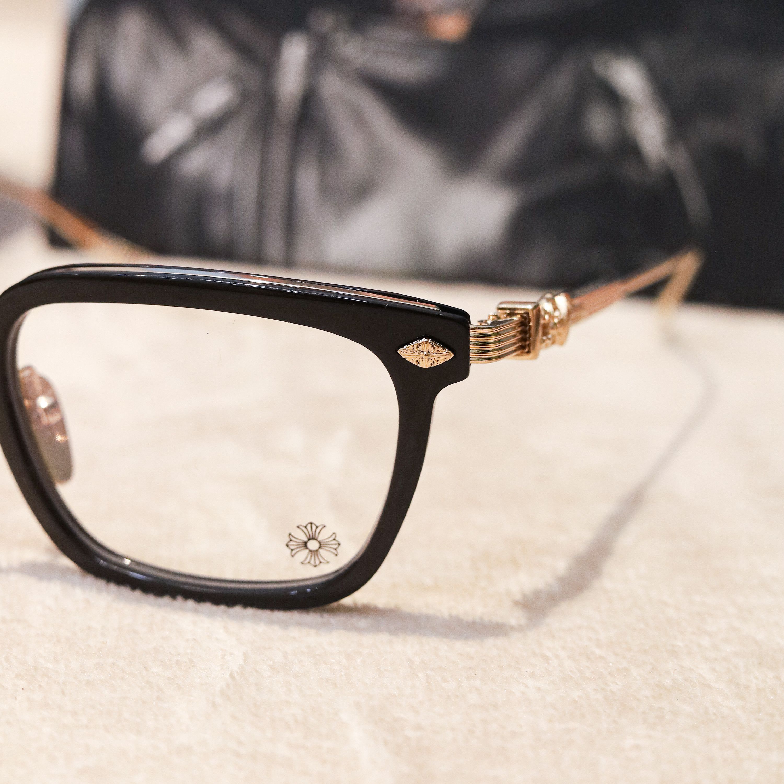 Chrome Hearts CHROME HEARTS OVERPOKED BLACK PLASTIC/GOLD PLATED Size ONE SIZE - 3 Thumbnail