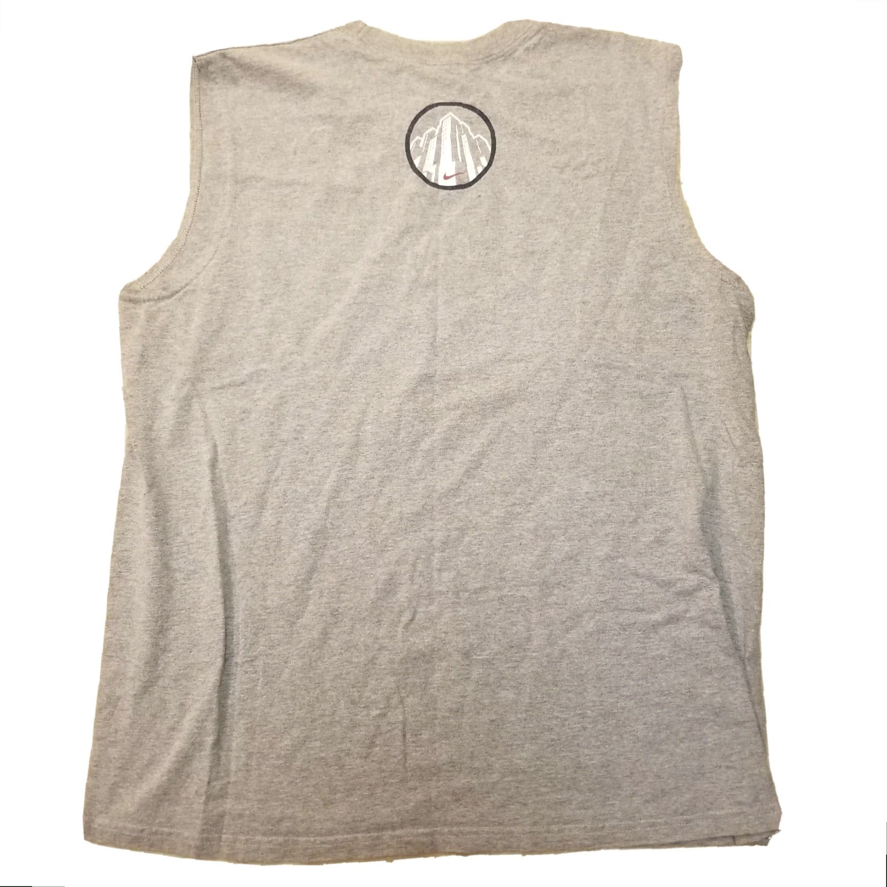 Nike VINTAGE Nike Basketball Tank Top Mens L Gray 90s Made In USA Crew Neck Sleeveless Cotton Blend Athletic Top Nike Basketbal Size US L / EU 52-54 / 3 - 2 Thumbnail