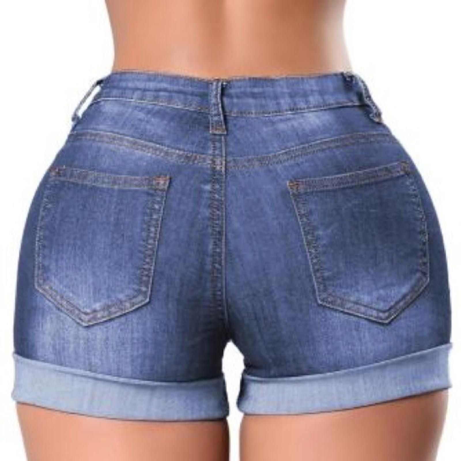 Designer Embroidered Jean Shorts NWT​​​​​​ Size 32" / US 10 / IT 46 - 2 Thumbnail