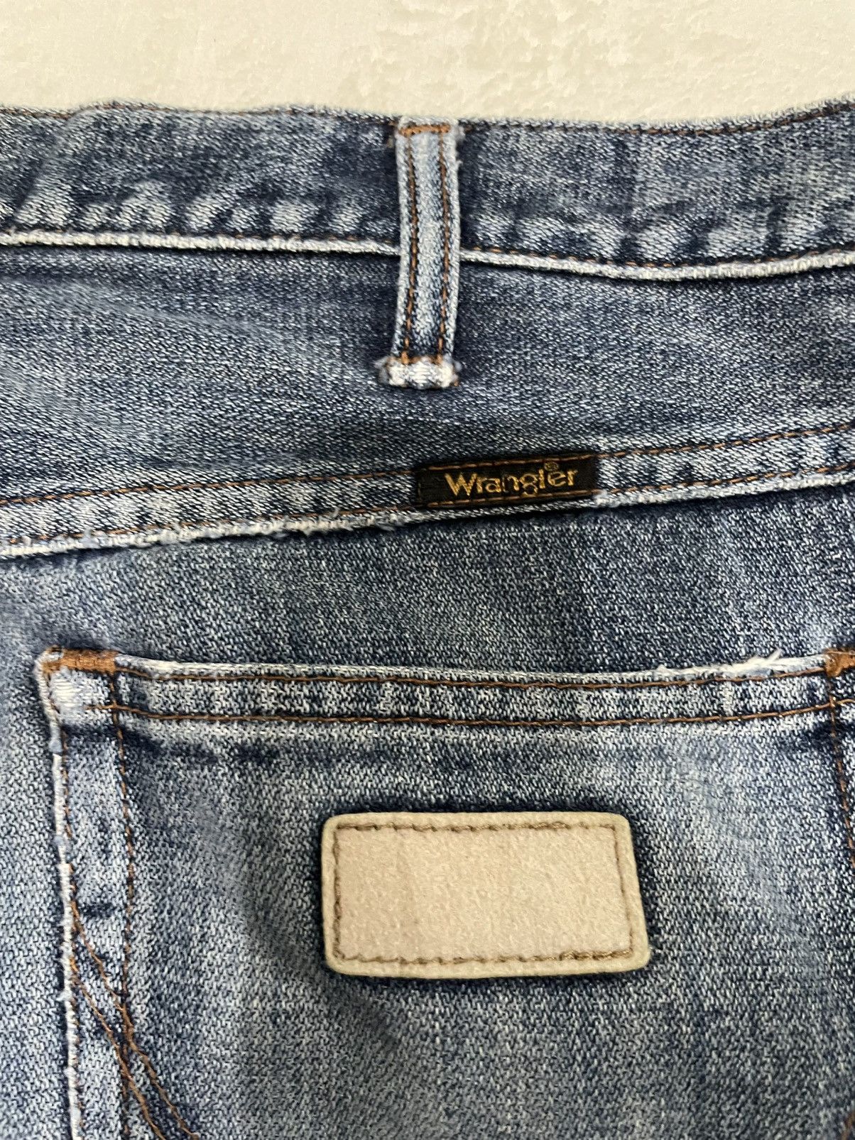 Japanese Brand Vintage Wrangler Japanese Brand Distressed Faded Size US 33 - 13 Thumbnail