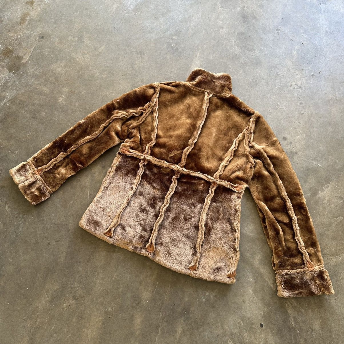Japanese Brand Vintage Japanese Glass Line Fur Heavy Coats With Pocket Rare Size US M / EU 48-50 / 2 - 14 Thumbnail