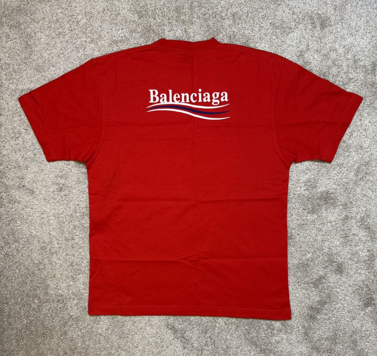 Balenciaga Political Campaign Logo T-Shirt Red