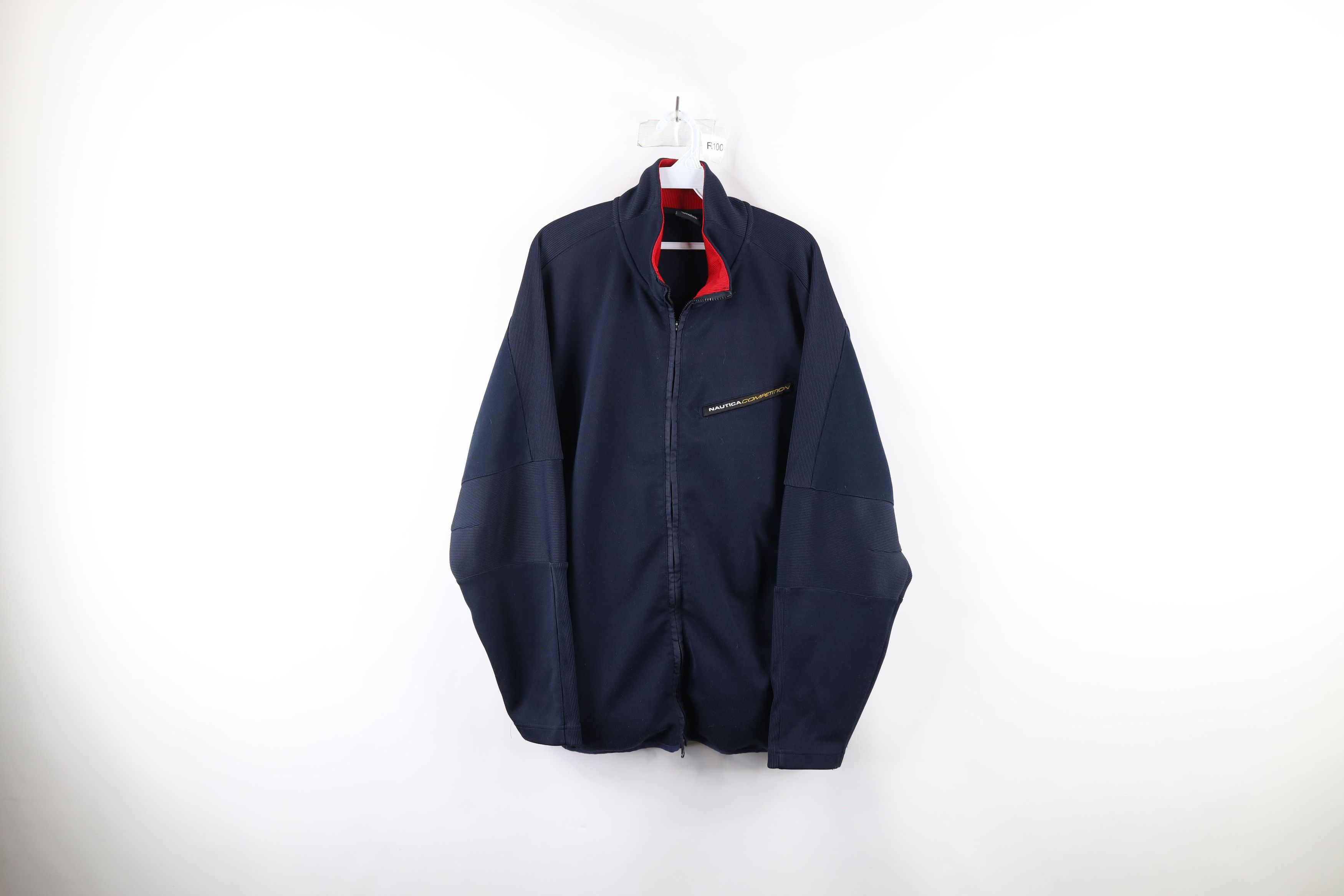 Vintage 90s Nautica Competition Full Zip Jacket Navy USA - Light  