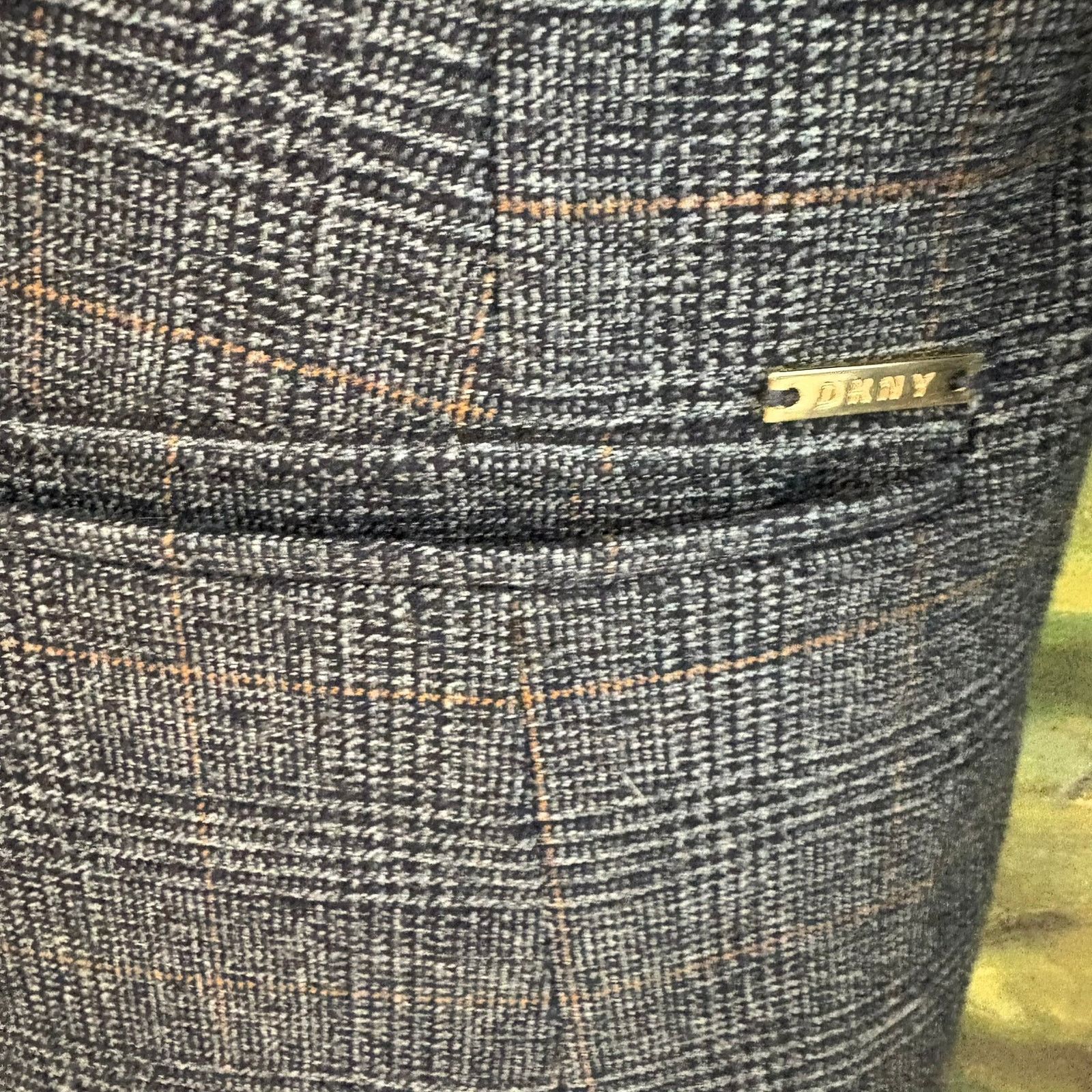 DKNY DKNY Glen Plaid Prince Of Wales Check Double Breasted Blazer Size M / US 6-8 / IT 42-44 - 13 Thumbnail