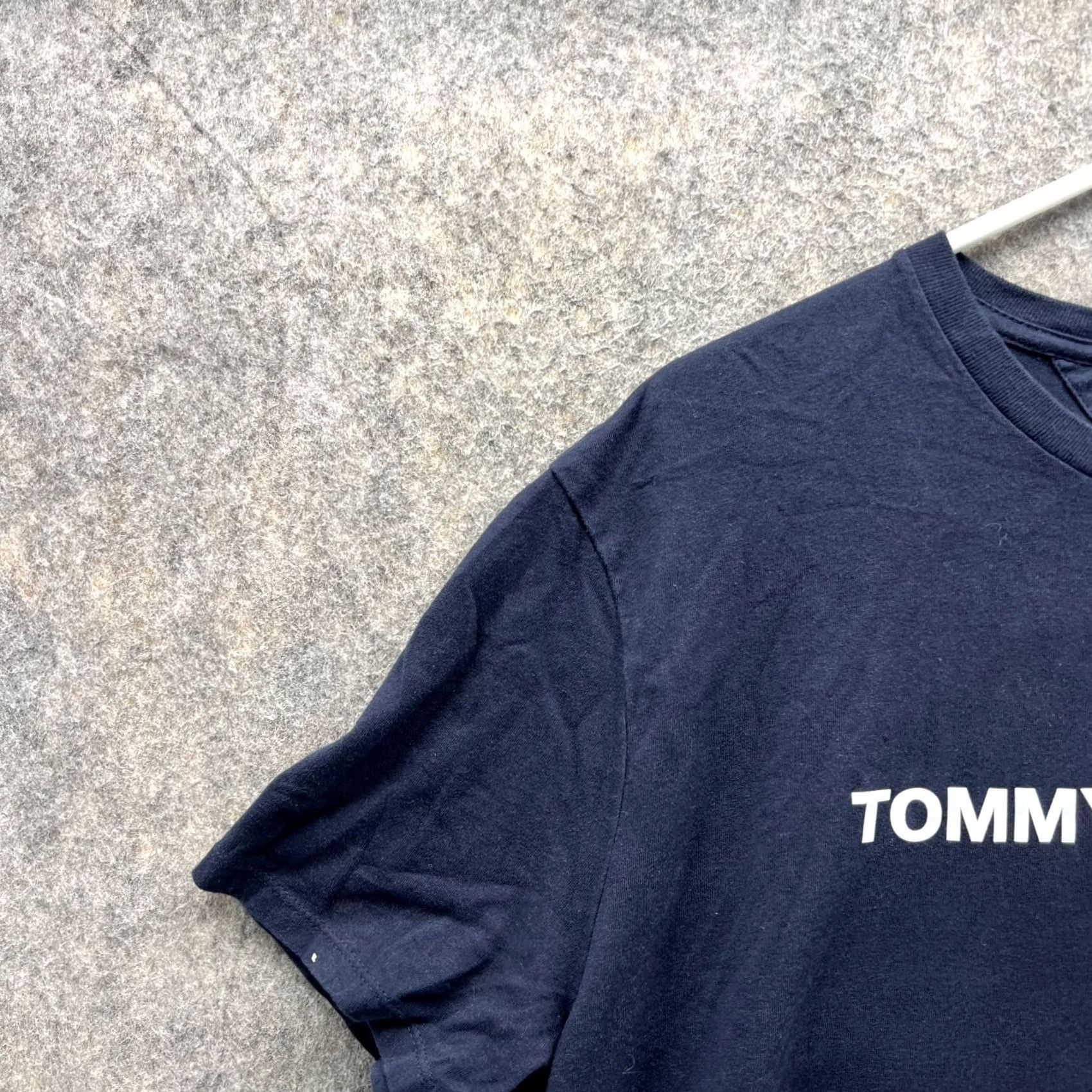 Tommy Hilfiger Tommy Hilfiger Shirt Women Large Blue Navy Crewneck Cotton Vintage Top Shirt Size L / US 10 / IT 46 - 3 Thumbnail