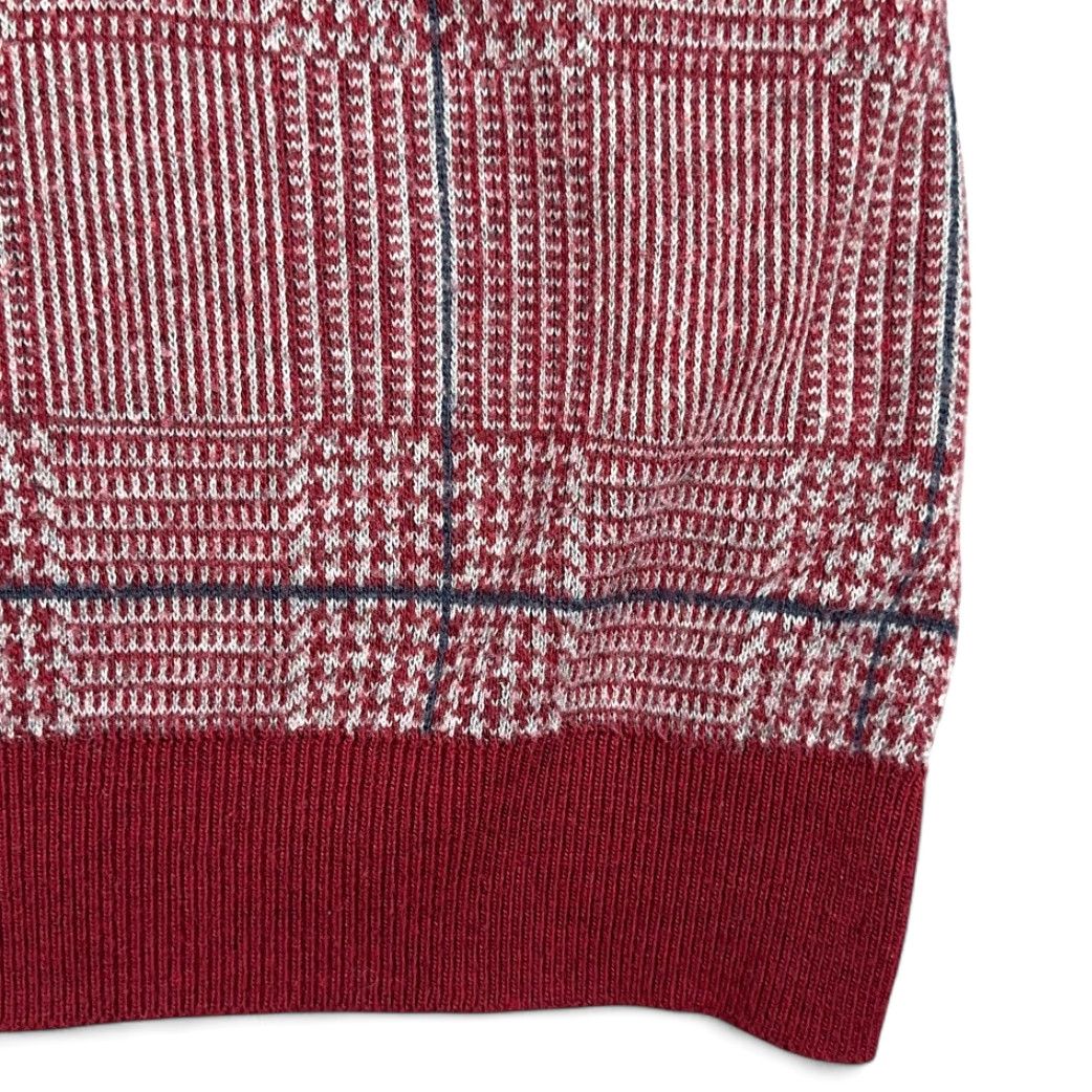 Vintage VINTAGE Robert Bruce Sweater Vest Shirt Adult SMALL Red Gray Houndstooth USA Union 70s Mens Size US S / EU 44-46 / 1 - 7 Thumbnail
