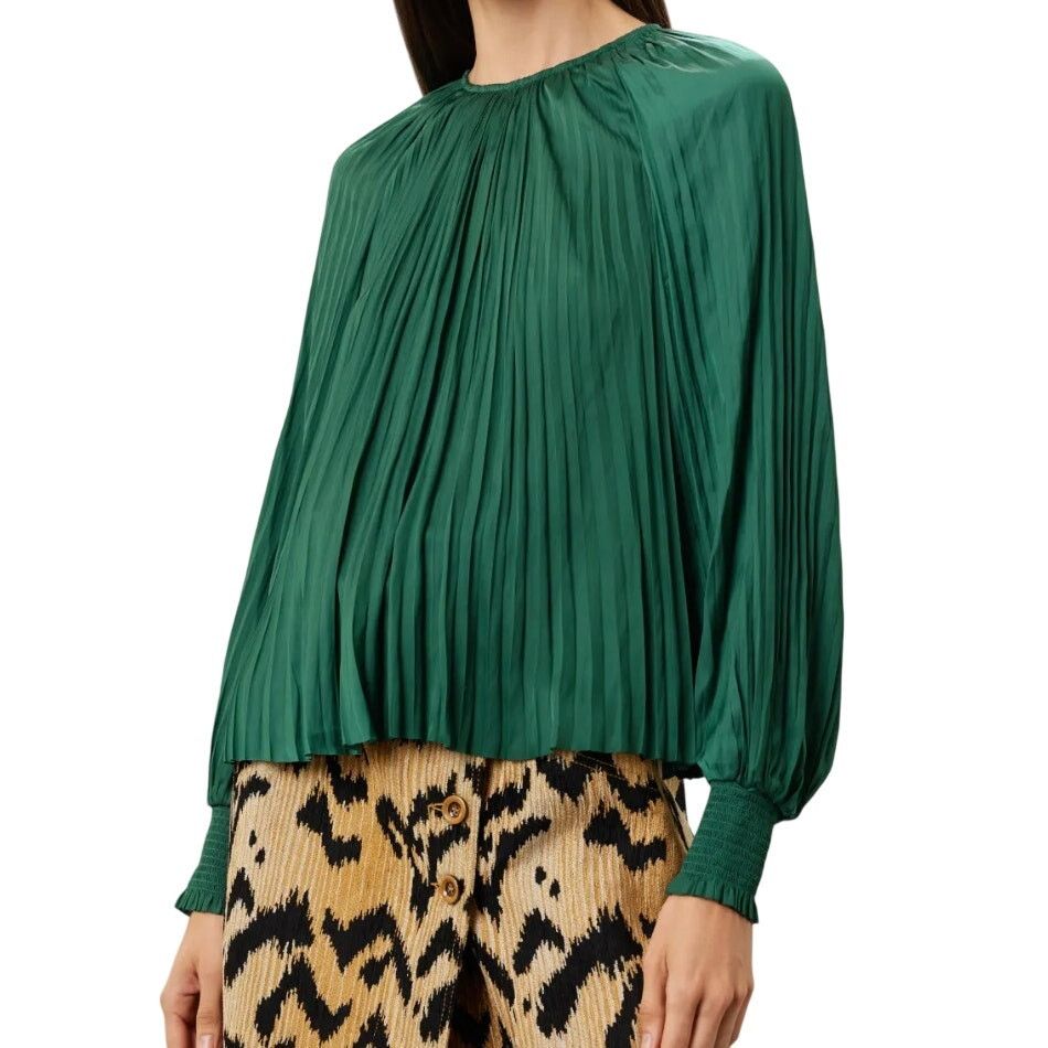 Ulla Johnson Ulla Johnson Aidy Long Sleeve Blouse in Green, Size US 12 Size XL / US 12-14 / IT 48-50 - 2 Thumbnail
