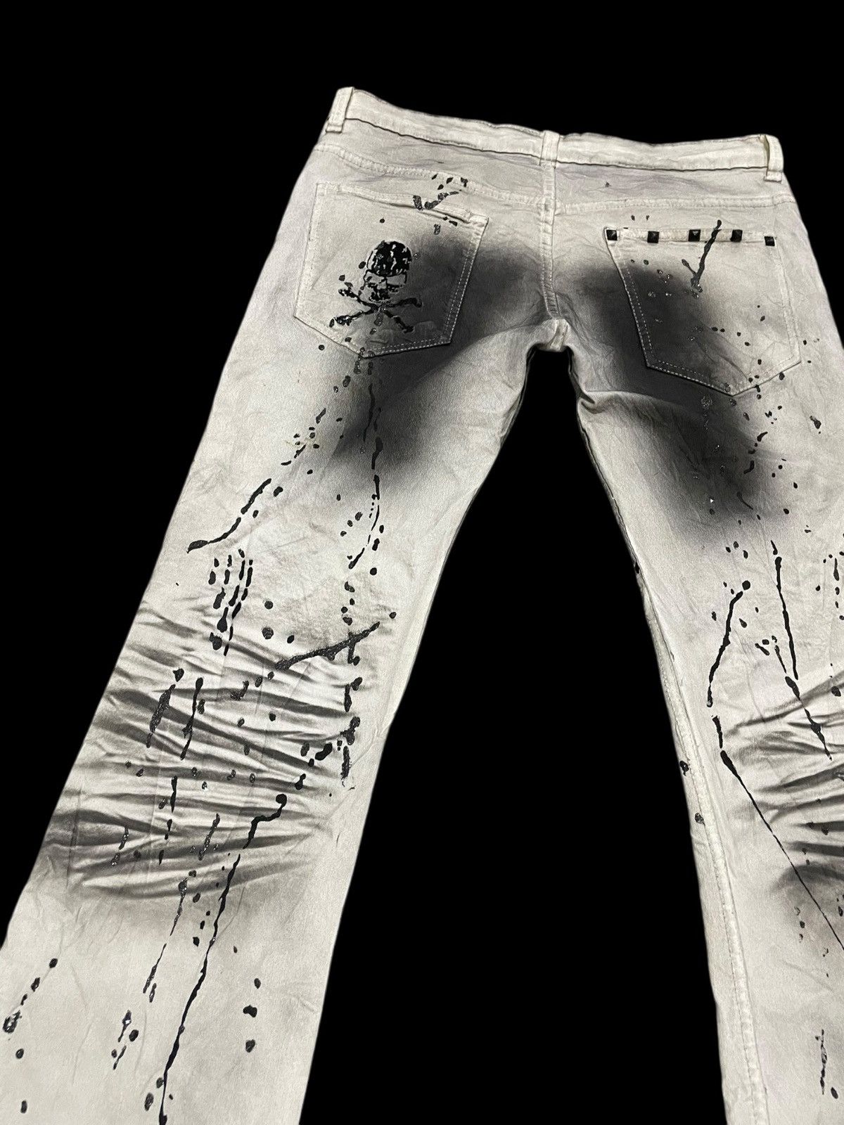 If Six Was Nine Flare K.U.I Punk Gothic Jeans Size US 34 / EU 50 - 8 Thumbnail