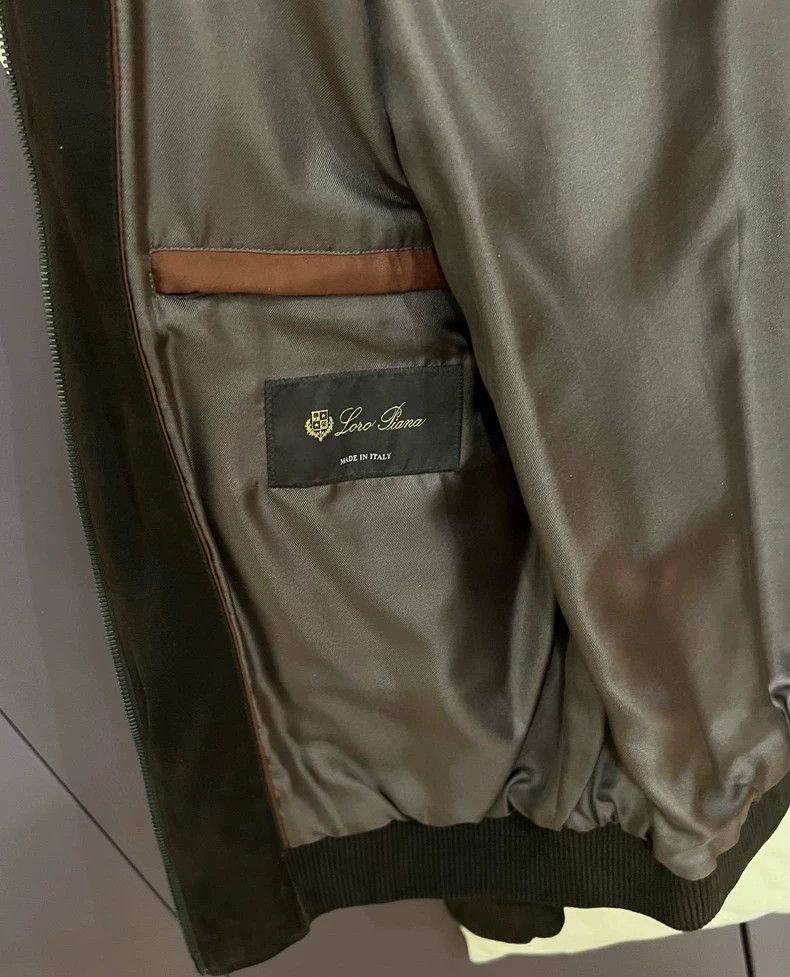 Loro Piana LORO PIANA Sandpaper sheepskin jacket with crocodile leath Size US M / EU 48-50 / 2 - 5 Thumbnail