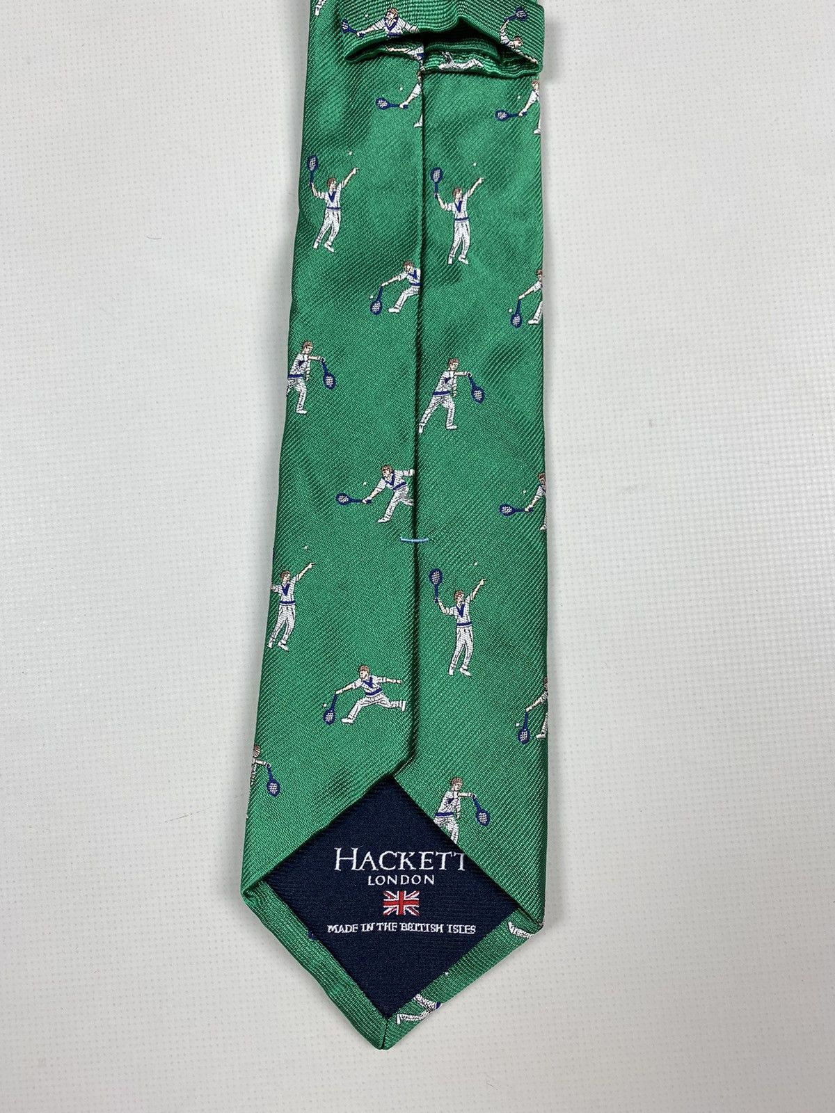 Hackett Hackett London Tennis Pattern silk tie Size ONE SIZE - 13 Thumbnail