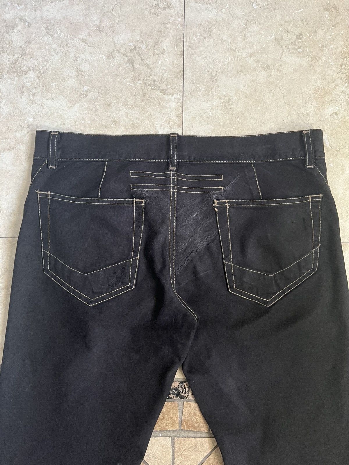 Rick Owens × Rick Owens Drkshdw AW06 ‘Dustulator’ Bootcut Spiral Denim in Darkshadow Size US 31 - 4 Thumbnail