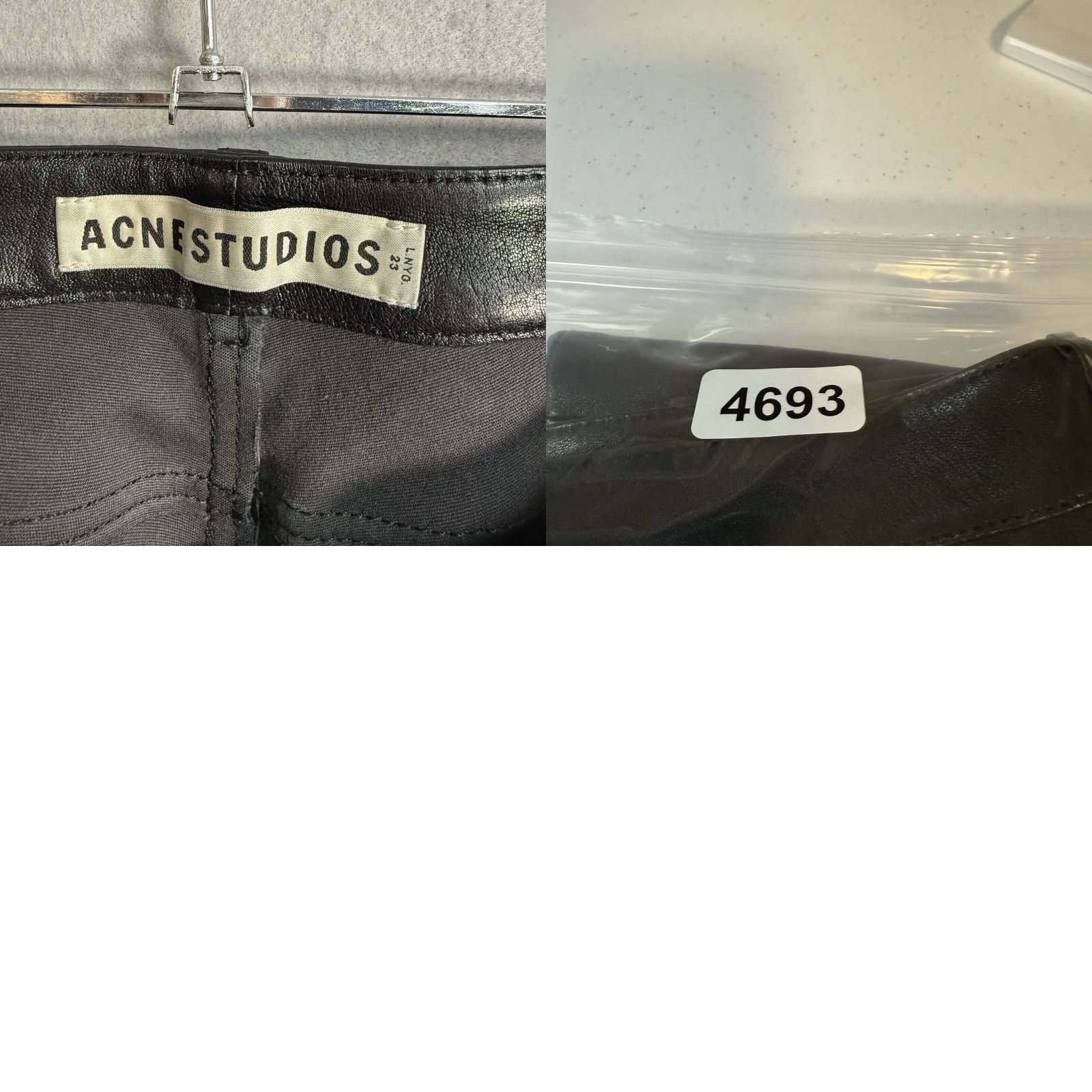 Acne Studios VINTAGE Acne Studios Faux Leather Pants Mens Adult 30 x 28 Black Skinny Fit Womens Mens? Size US 30 / EU 46 - 8 Thumbnail