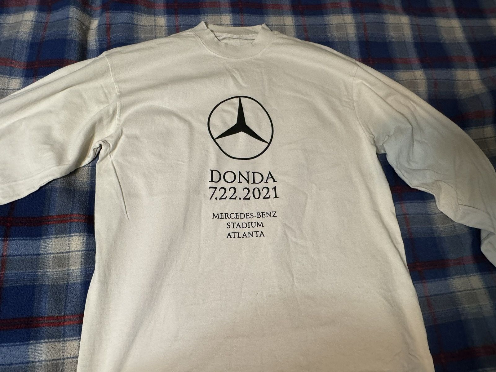 Kanye West × Yeezy DONDA ATLANTA LISTENING PARTY TEE SIZE M WHITE/CREAM Size US M / EU 48-50 / 2 - 4 Thumbnail