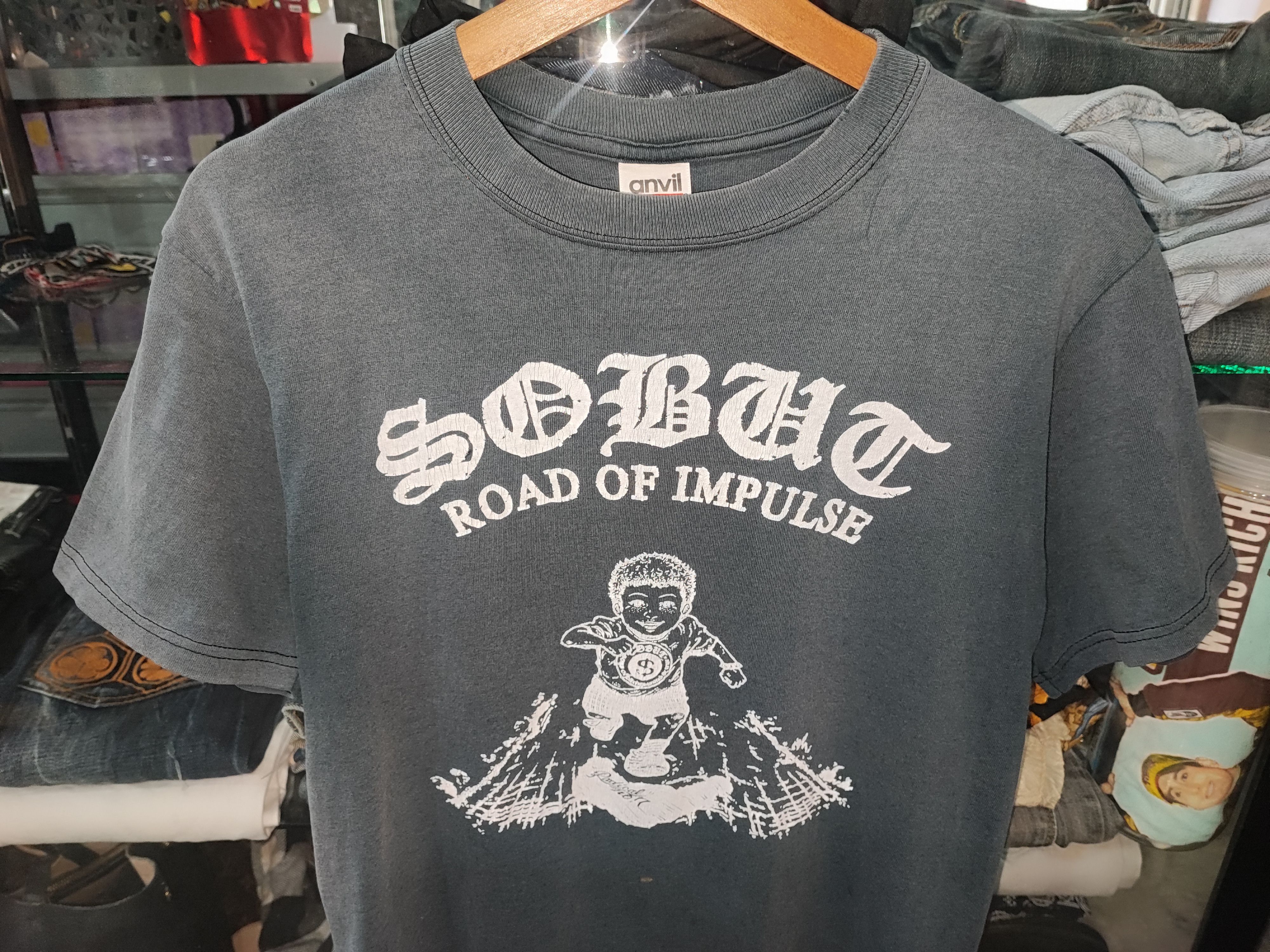 Band Tees VINTAGE SOBUT JAPAN HARDCORE PUNK BAND DISTRESSED TRASH Size US M / EU 48-50 / 2 - 4 Thumbnail