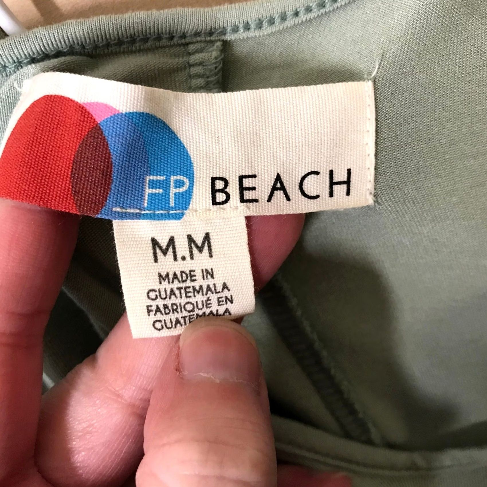 Free People FP Beach Free People Sage Green V-Neck Mini Dress with Pockets Womens M Size M / US 6-8 / IT 42-44 - 7 Thumbnail